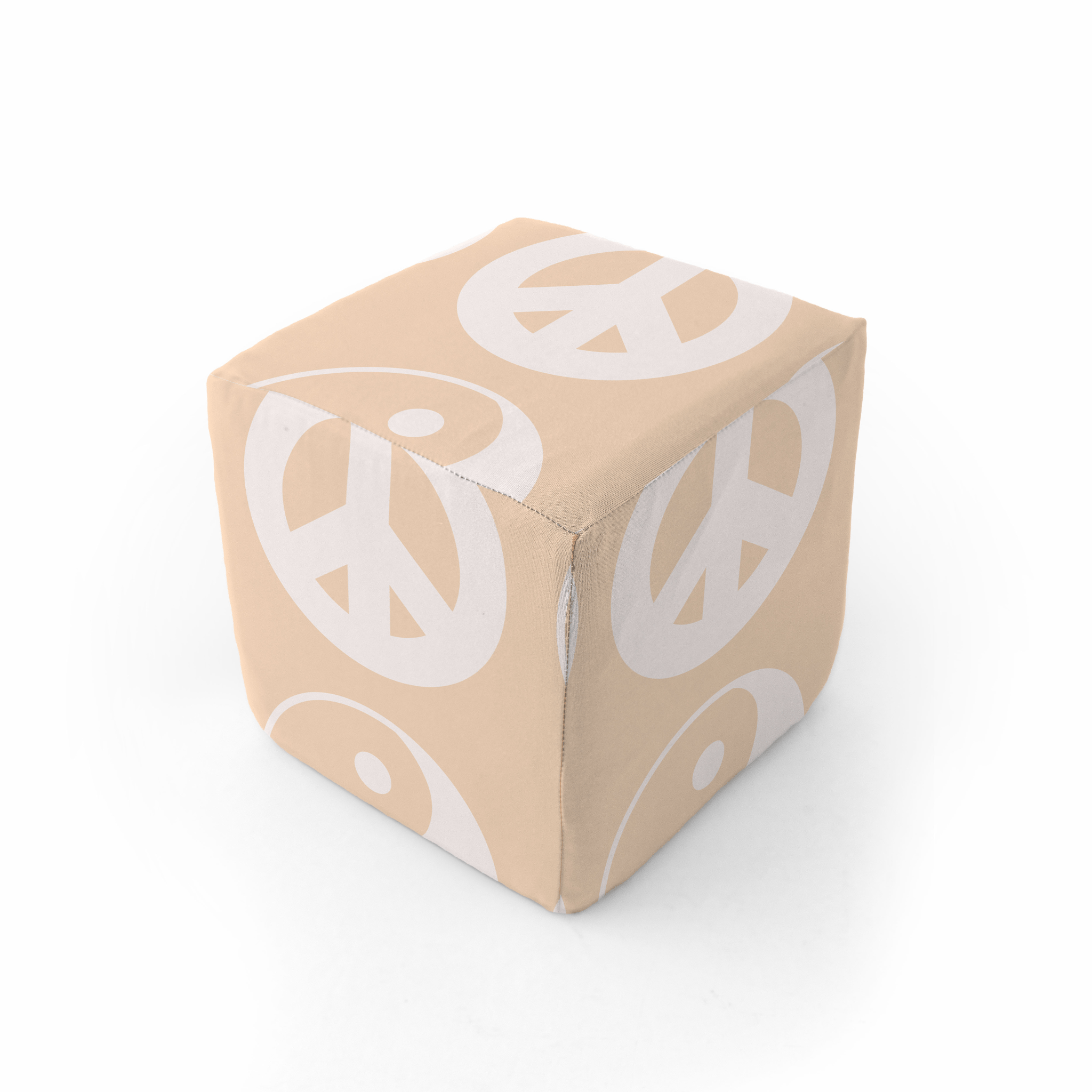 Beige Yin Yang Play Cube - Tenth & Pine - Play Cube -