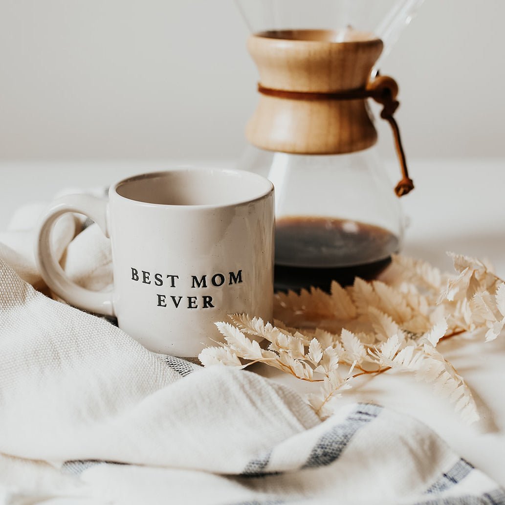 Best Mom Ever 14oz. Stoneware Coffee Mug - Tenth & Pine - Coffee Mugs -