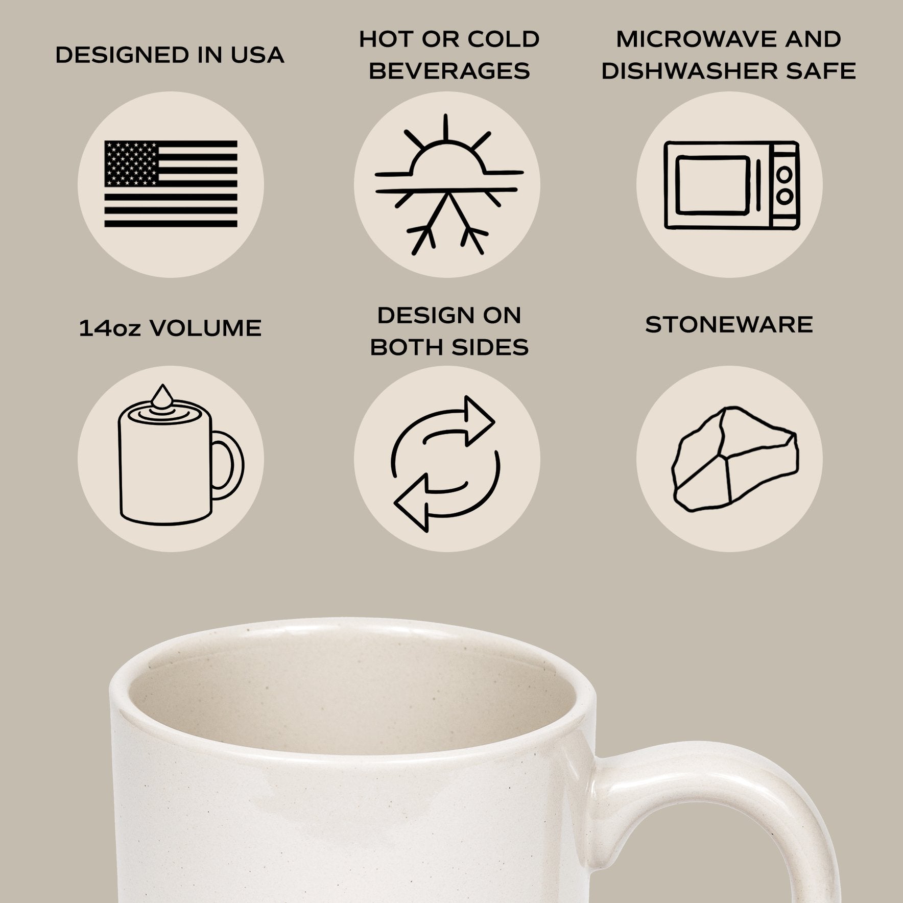 Best Mom Ever 14oz. Stoneware Coffee Mug - Tenth & Pine - Coffee Mugs -