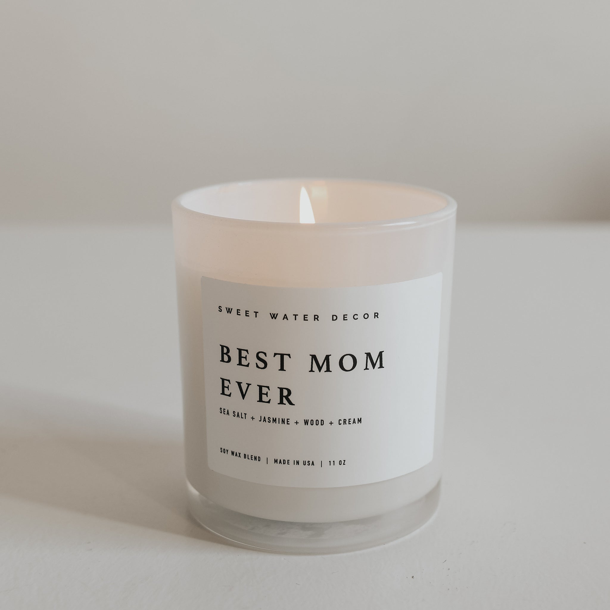 Best Mom Ever! Soy Candle - White Jar - 11 oz - Tenth & Pine - Candles -