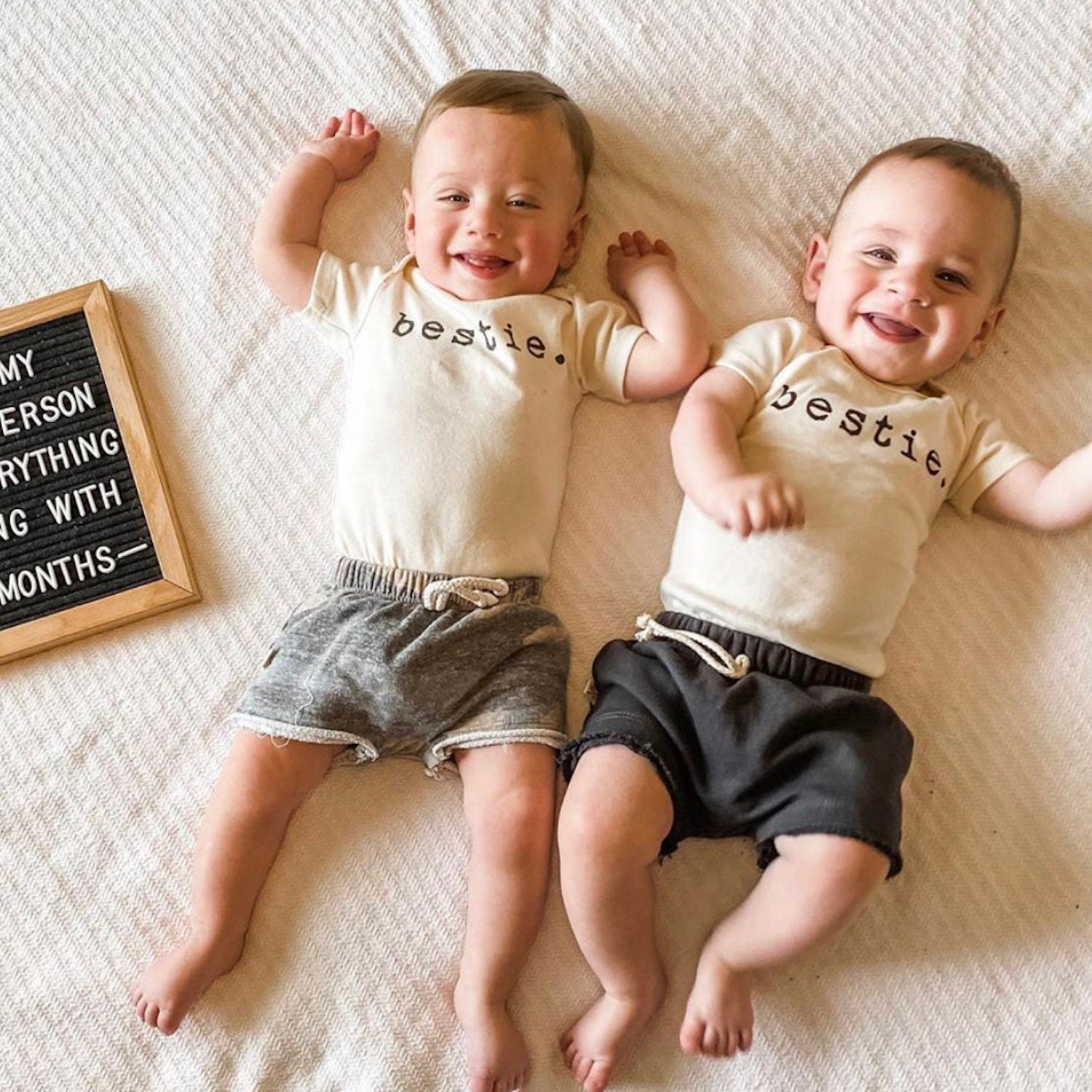 Baby bestie. Organic Cotton Bodysuit - Tenth & Pine - Bodysuits - 0 - 3 M