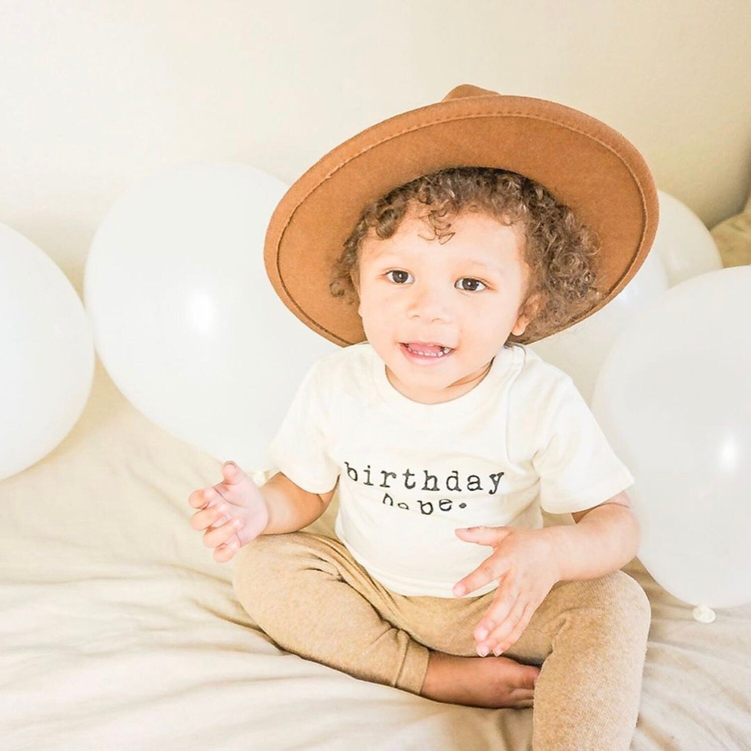 Birthday Babe, Organic, Tee, Toddler, Baby, Boy, Girl, Kids, Clothes, Outfit, Unisex, Gender Neutral, Organic Cotton, Quote, Laurel - Tenth & Pine - 12 - 18 months