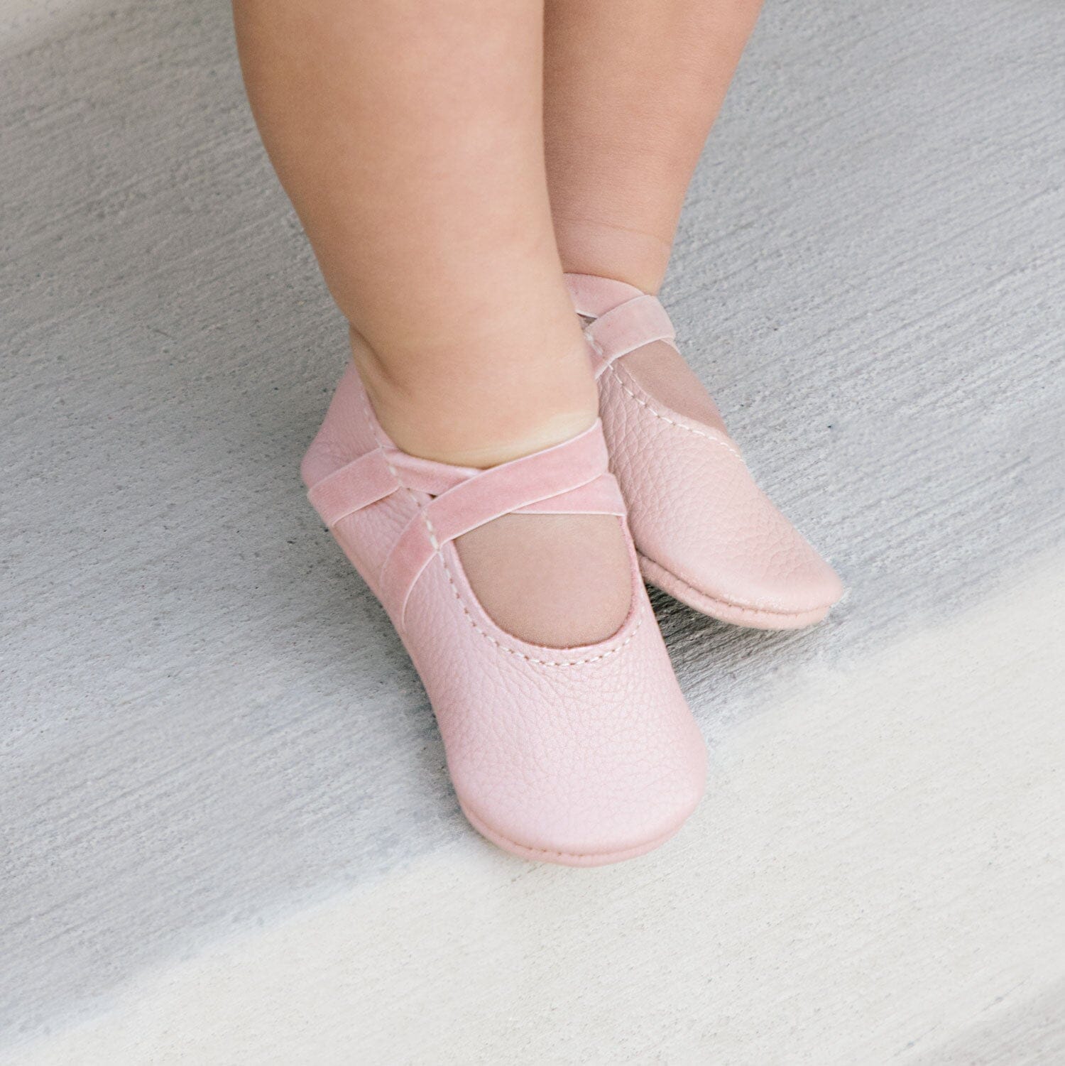 Blush Ballet Slipper Baby Shoe - Tenth & Pine - Ballet Slipper - Soft Sole - 1