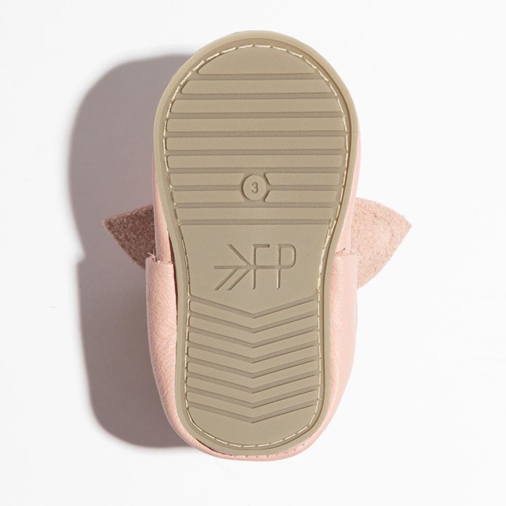 Blush Knotted Bow Baby Shoe - Tenth & Pine - Knotted Bow Mocc - Soft Sole - Newborn