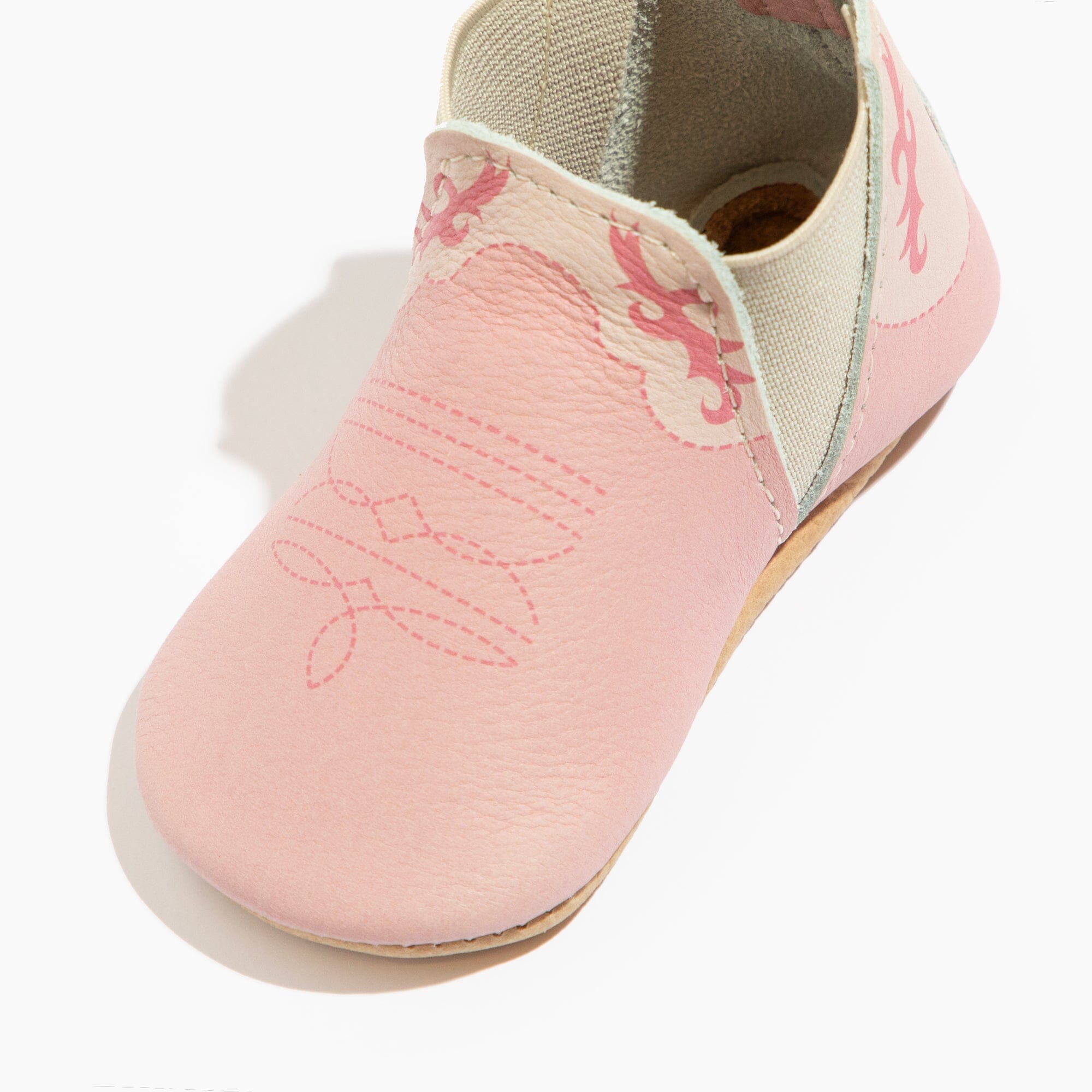 Bubblegum Cowboy Chelsea Boot Baby Shoe - Tenth & Pine - Chelsea Boot - Soft Sole - 1