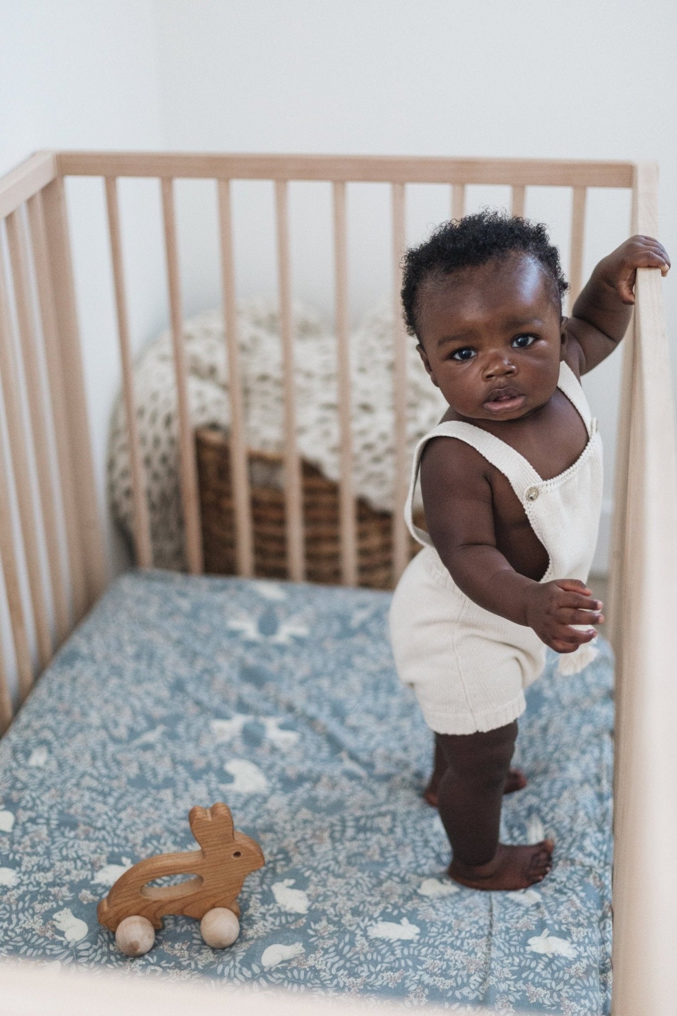 Bunny Push Wooden Toy - Tenth & Pine - Push & Pull Toys -