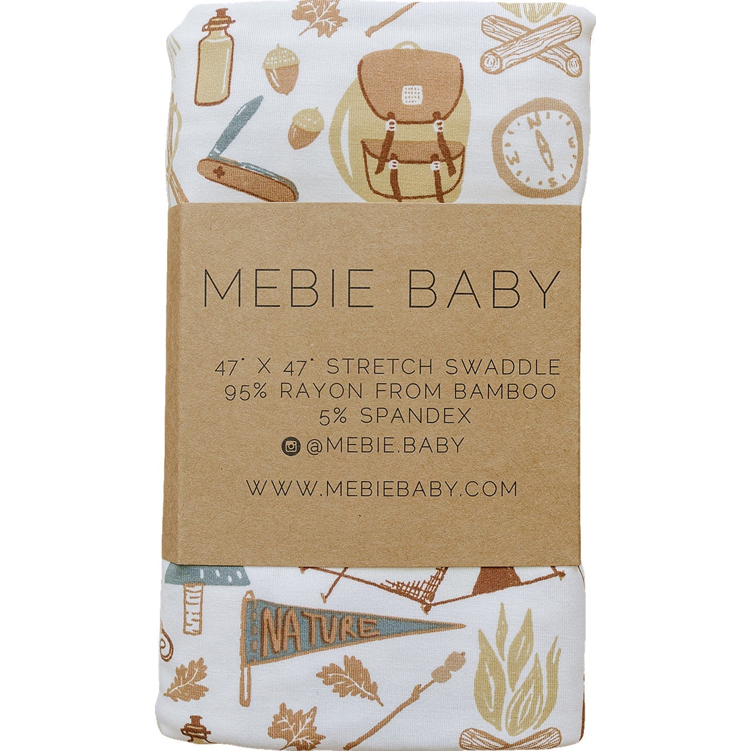 Camping Trip Bamboo Stretch Swaddle - Tenth & Pine -