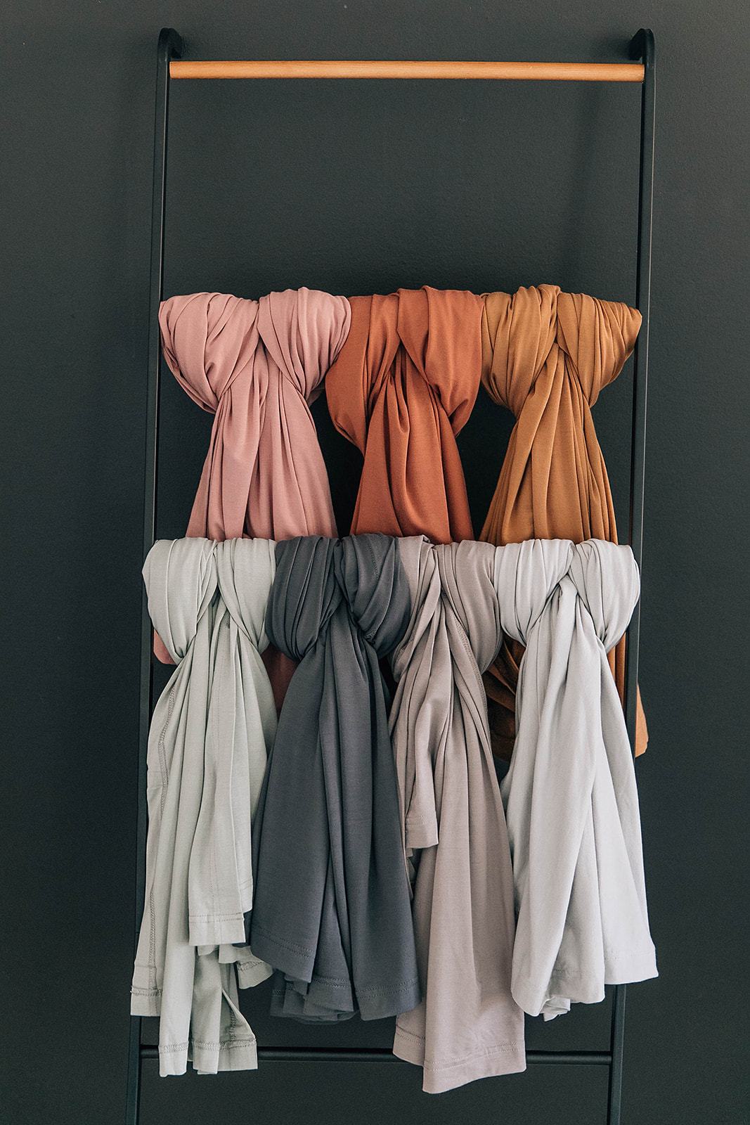 Charcoal Bamboo Stretch Swaddle - Tenth & Pine -