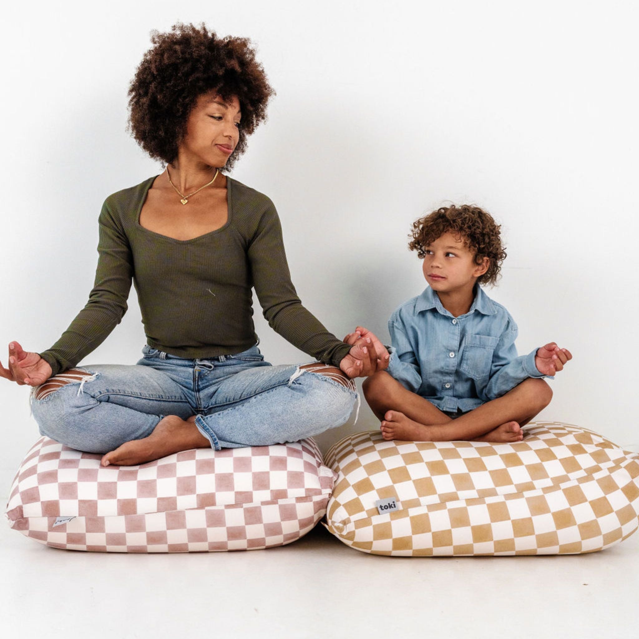 Checker Gumdrop Bean Bag - Tenth & Pine - Bean Bag -