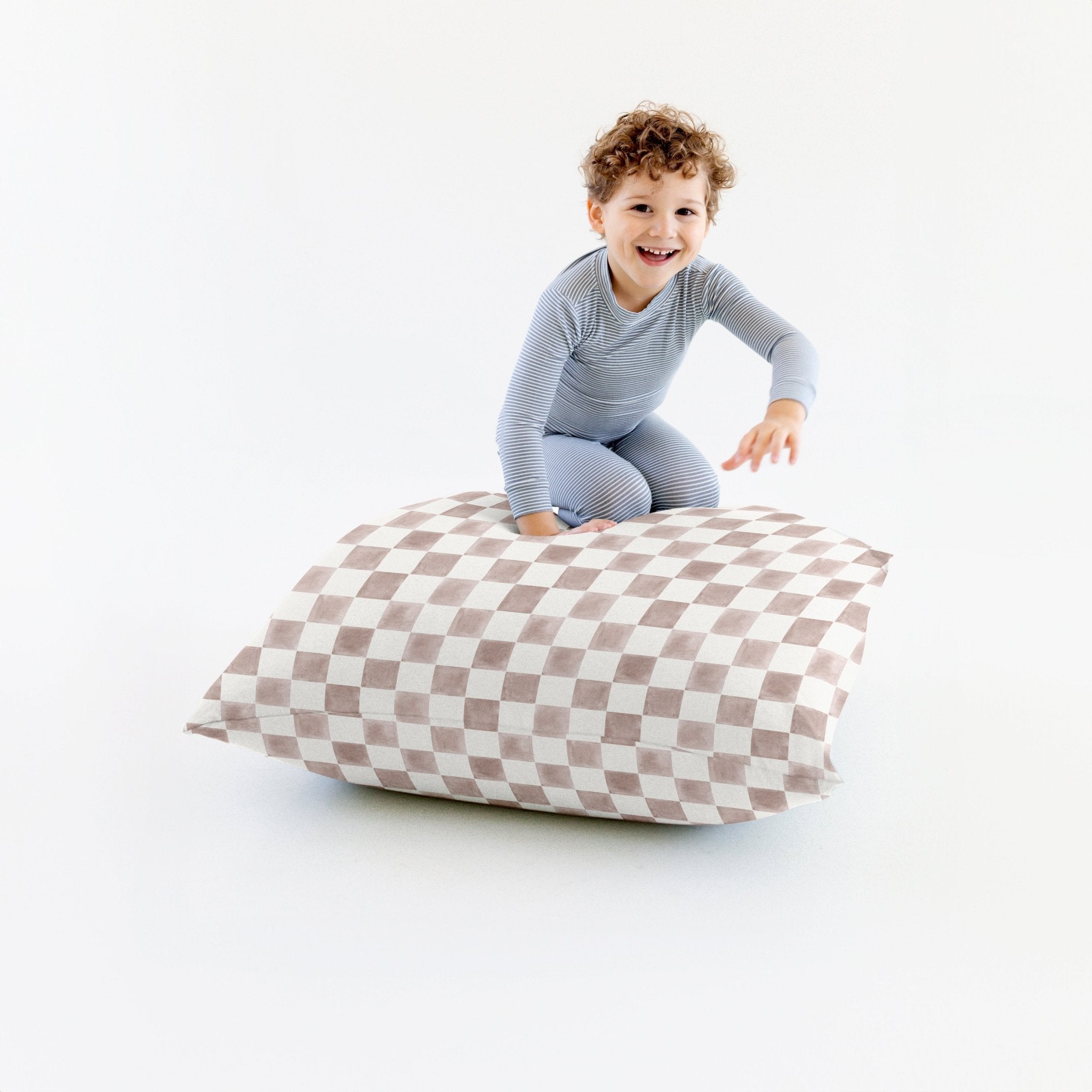 Checker Gumdrop Bean Bag - Tenth & Pine - Bean Bag -