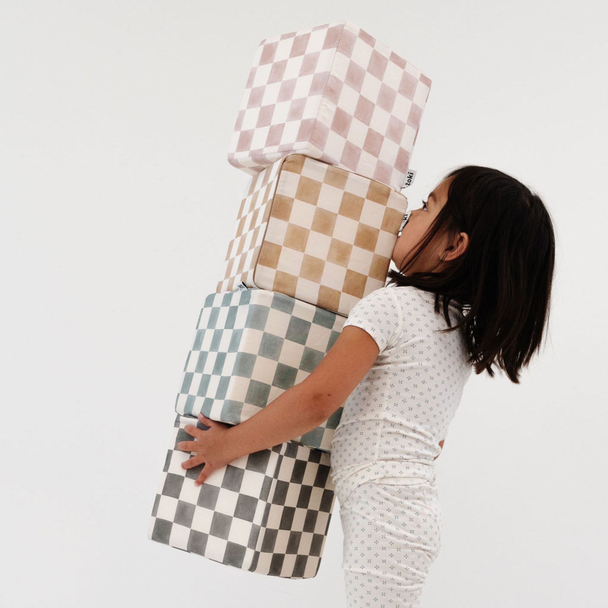 Checker Gumdrop Play Cube - Tenth & Pine - Play Cube -