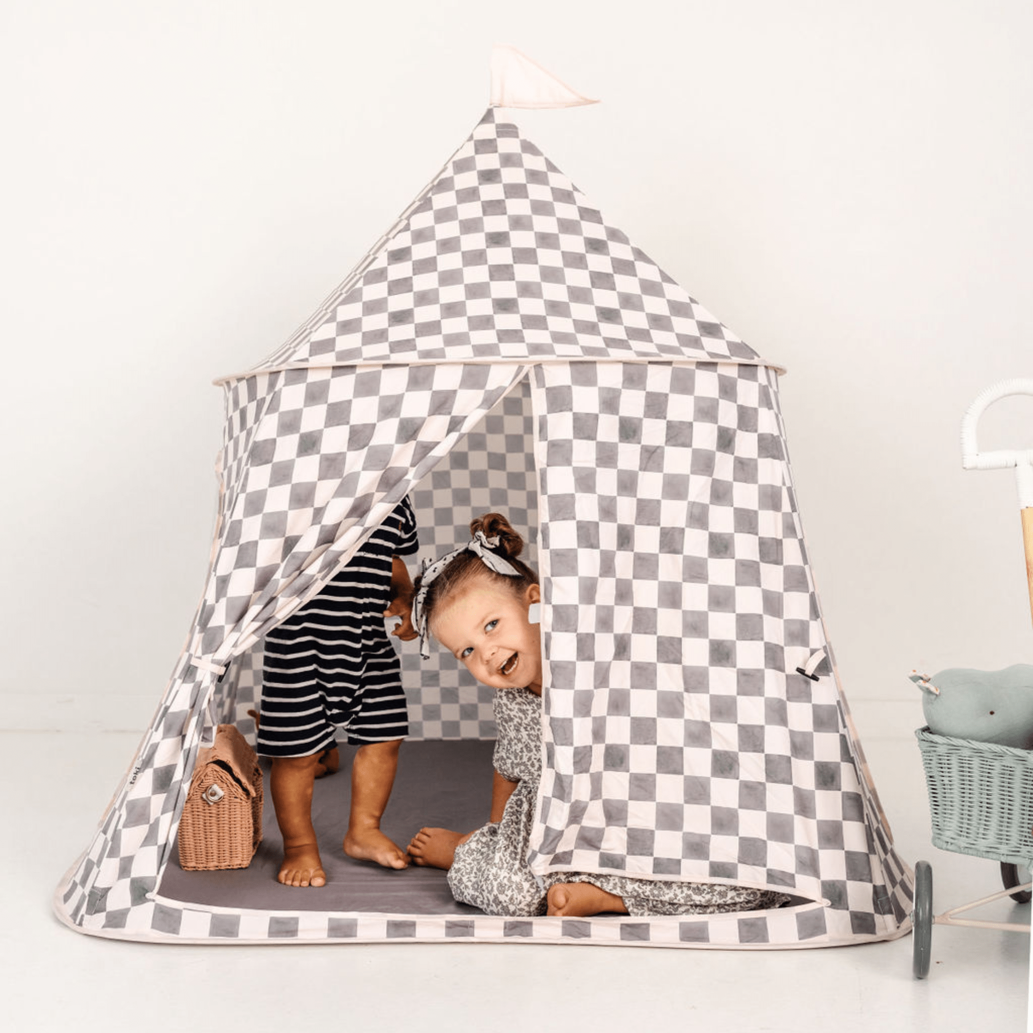 Checker Pepper Play Tent - Tenth & Pine - Play Tent -