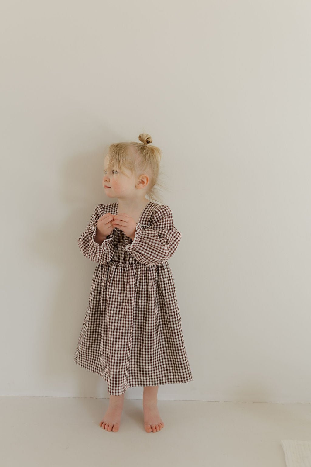 Child Long Sleeve Dress | Chocolate Chai - Tenth & Pine - Dress - 2/3 Years - forever french baby