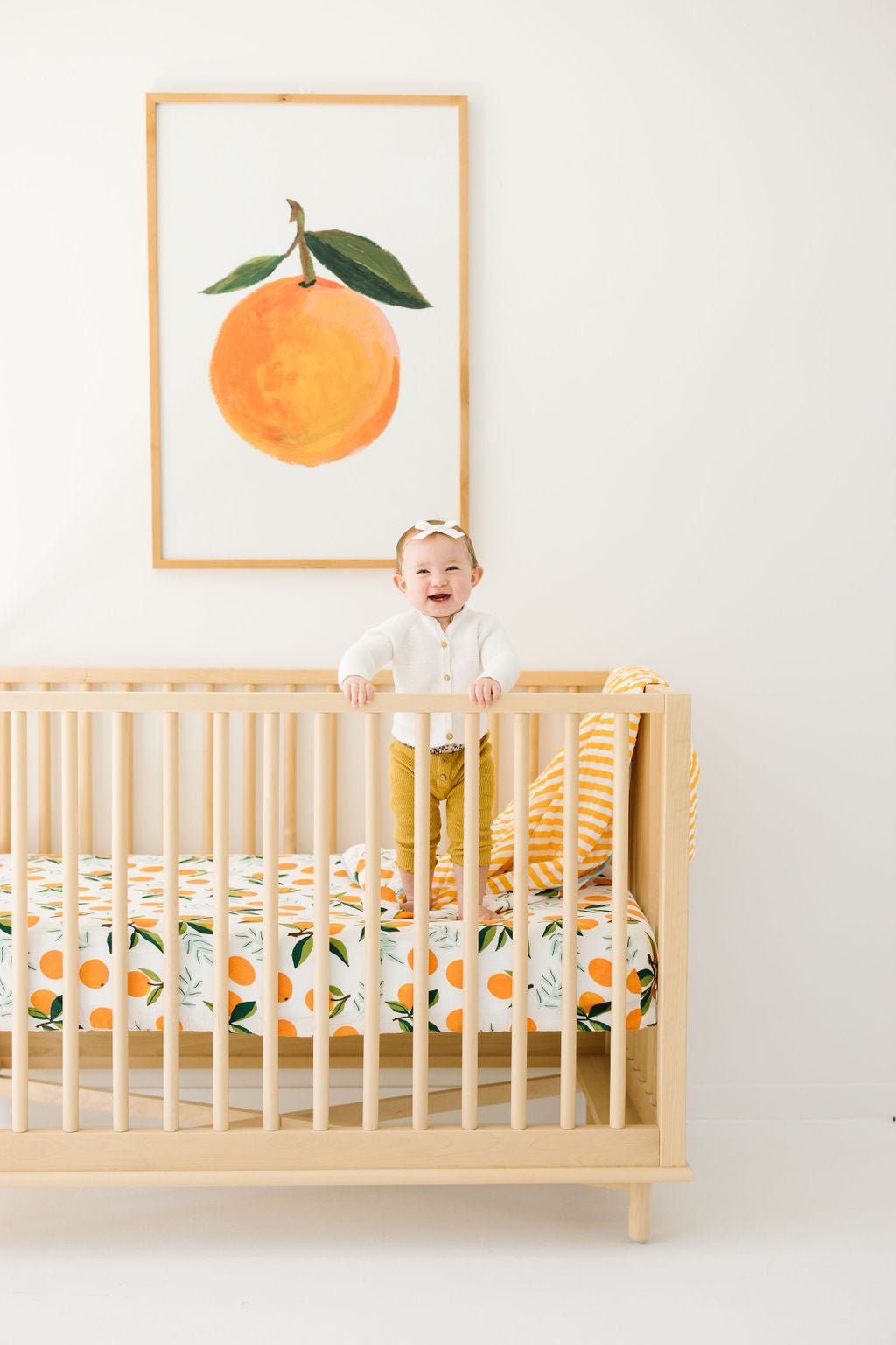 Clementine Crib Sheet - Tenth & Pine - Crib Sheets -