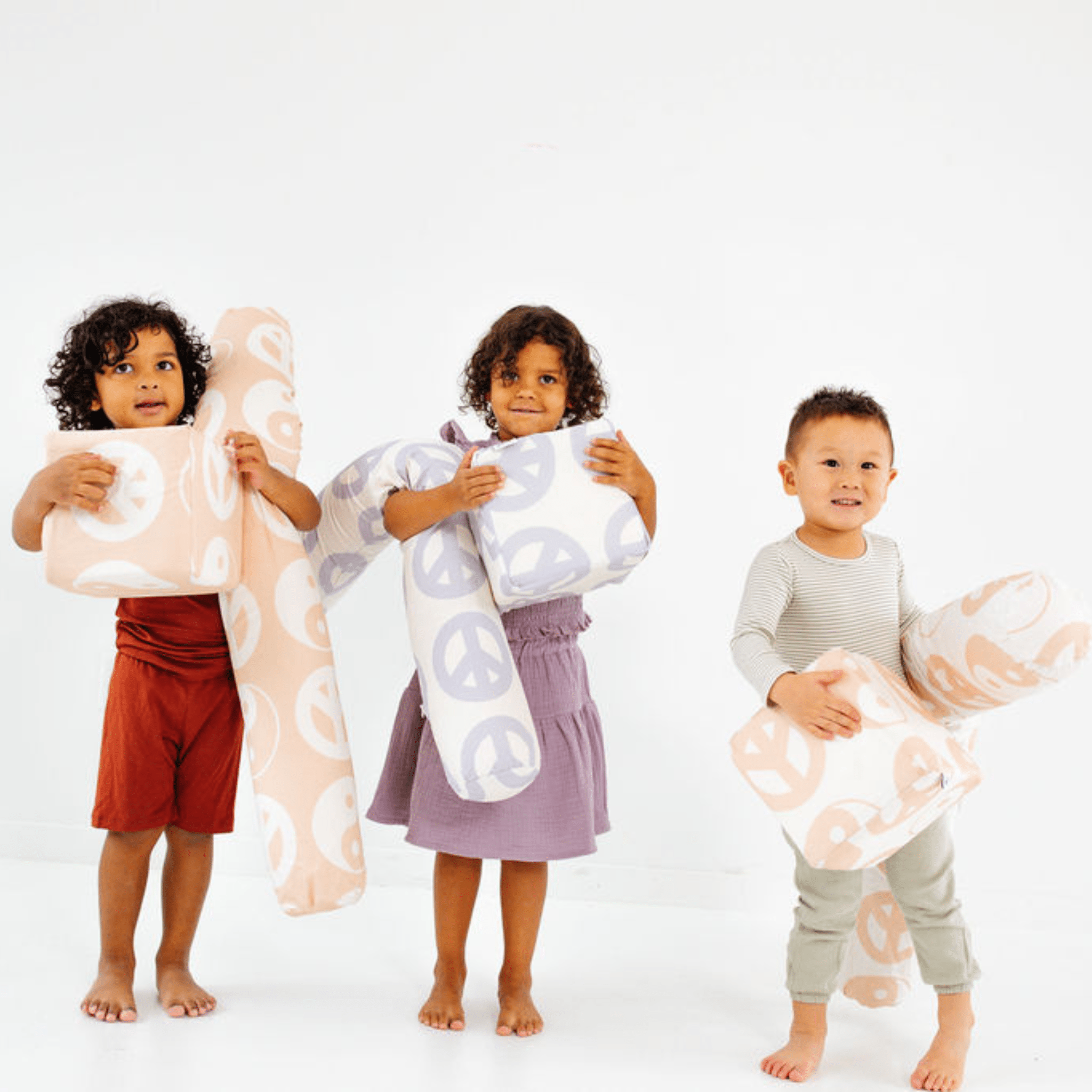 Cream Peace Sign Play Cube - Tenth & Pine - Play Cube -