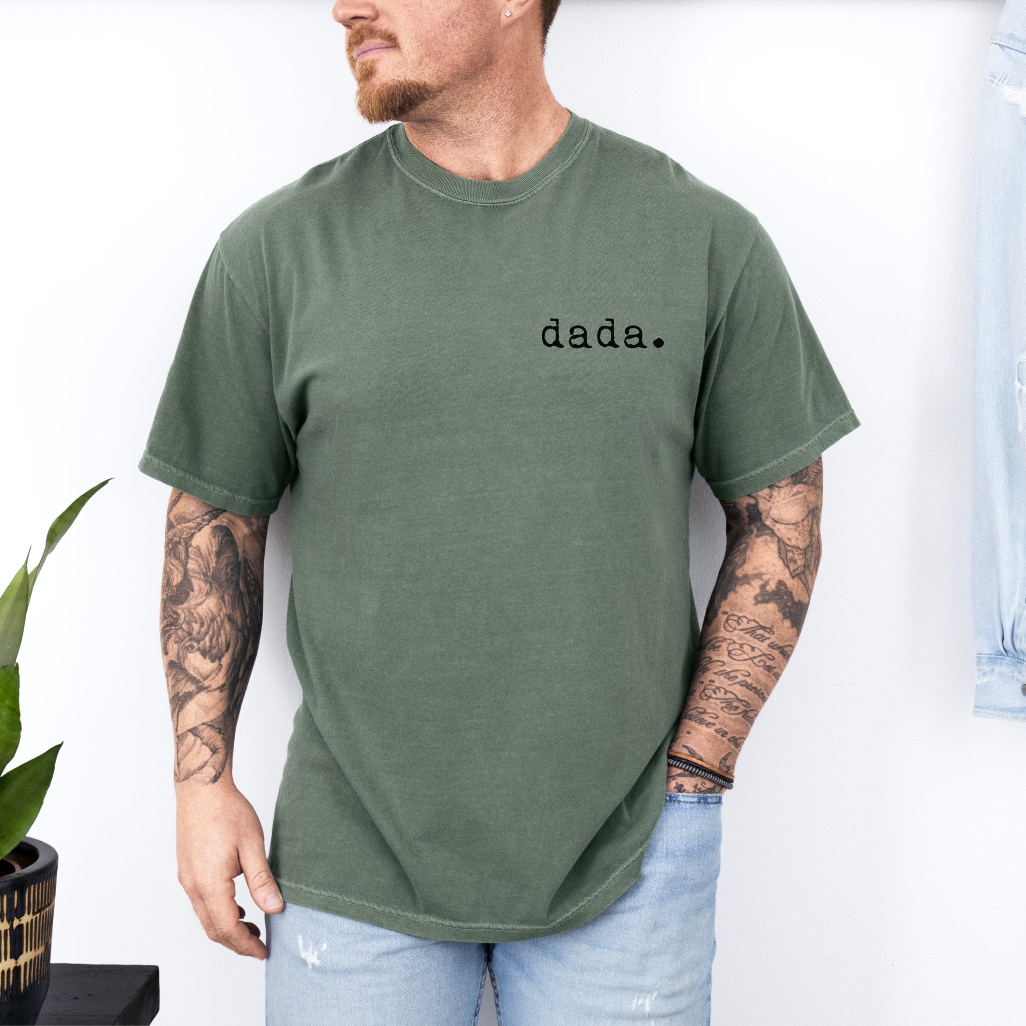 Dada T-shirt | Adult Short Sleeve Tee - Tenth & Pine - Adult Tshirt - S - Moss