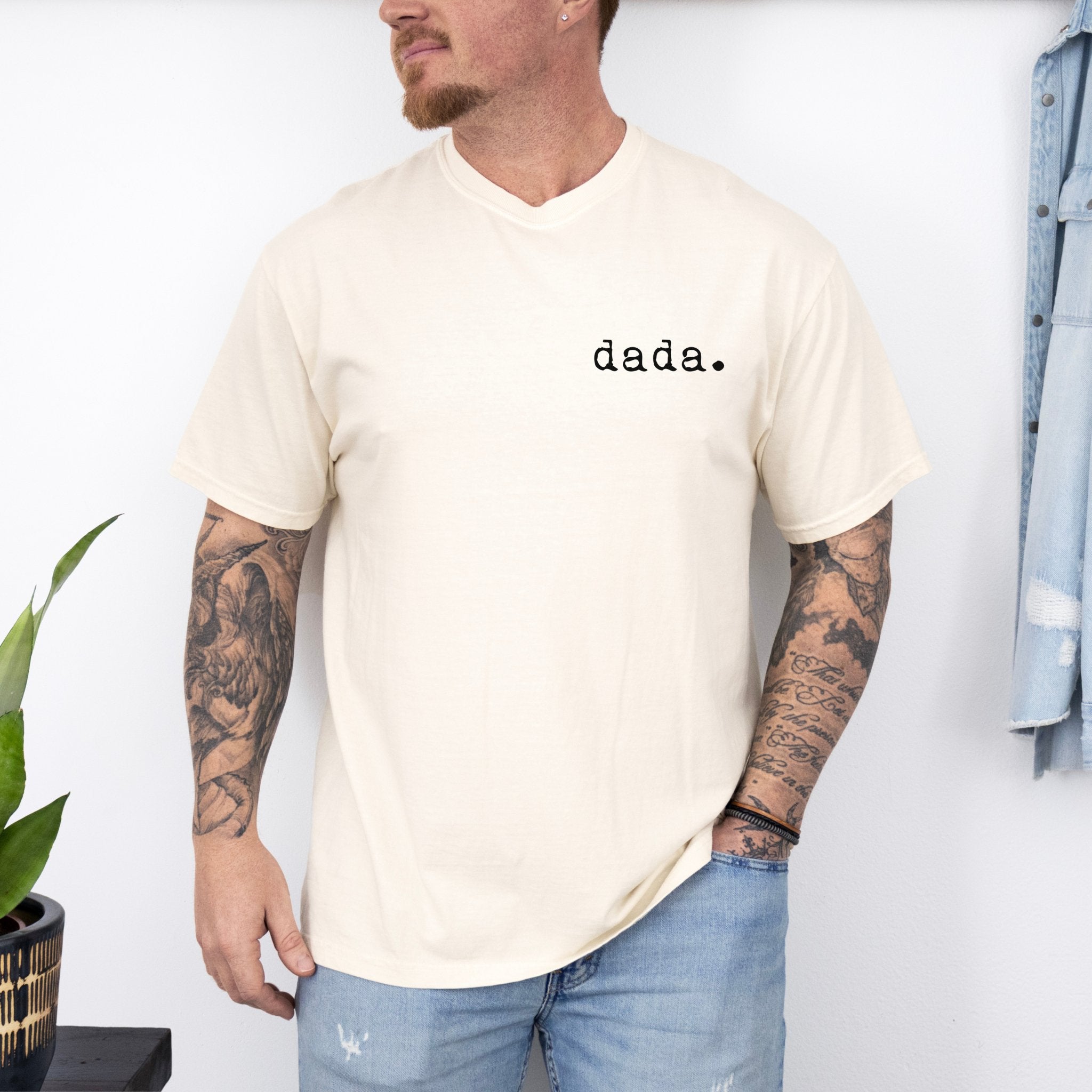 Dada T-shirt | Adult Short Sleeve Tee - Tenth & Pine - Adult Tshirt - S - Ivory