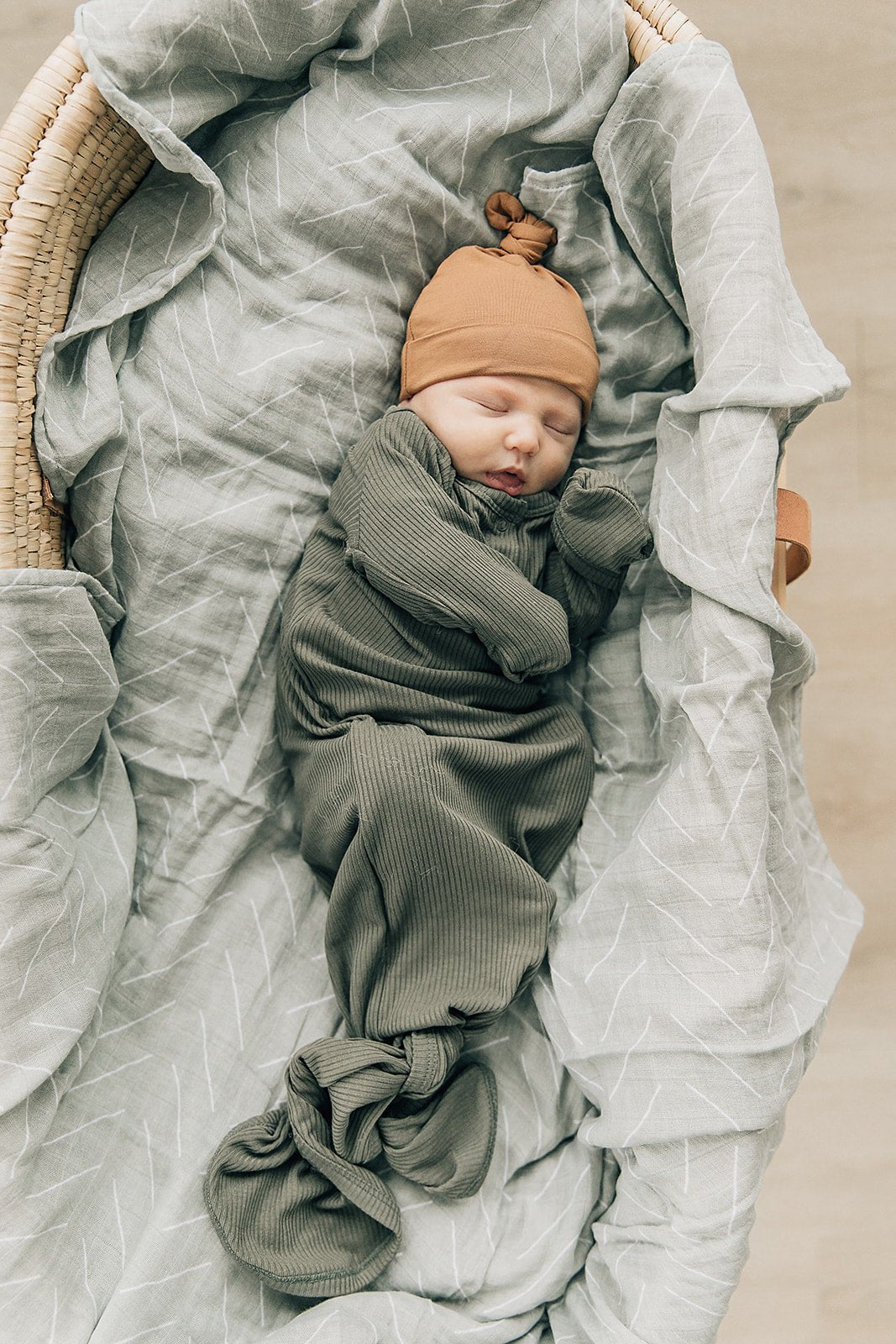 Desert Sage Muslin Swaddle Blanket - Tenth & Pine -