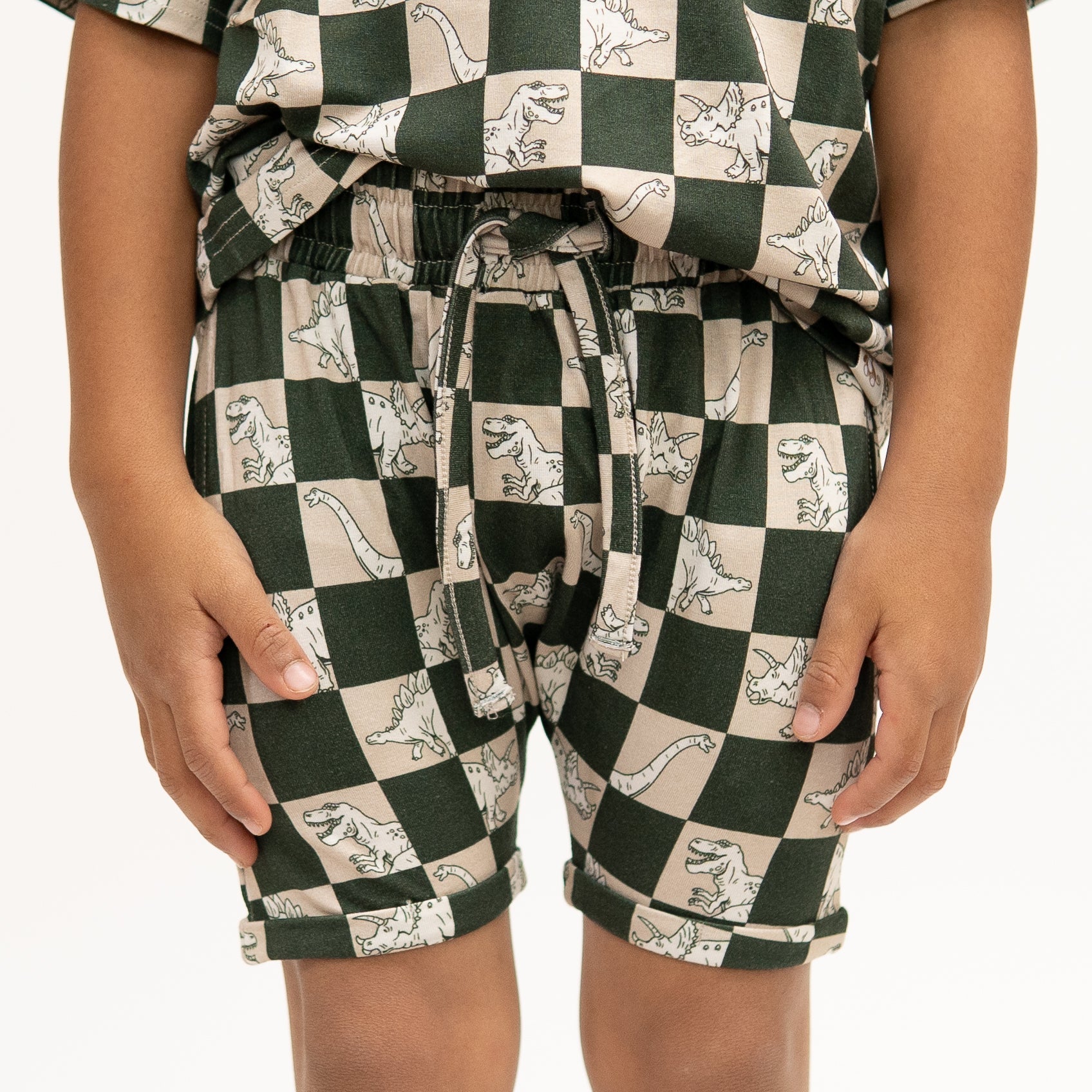 Dino Checks Harem Shorts - Tenth & Pine - 18 - 24