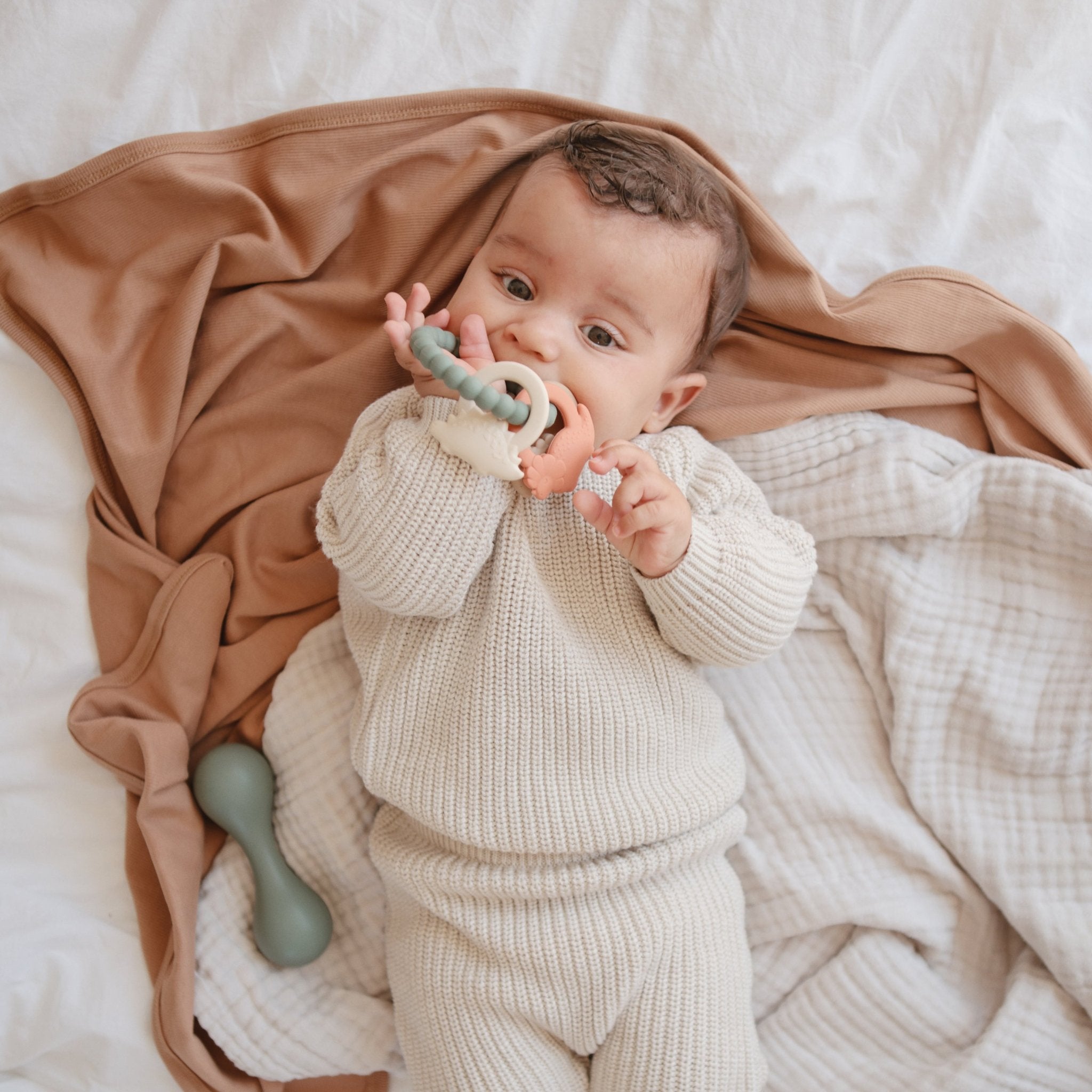 Dino Teething Ring - Tenth & Pine - teether -