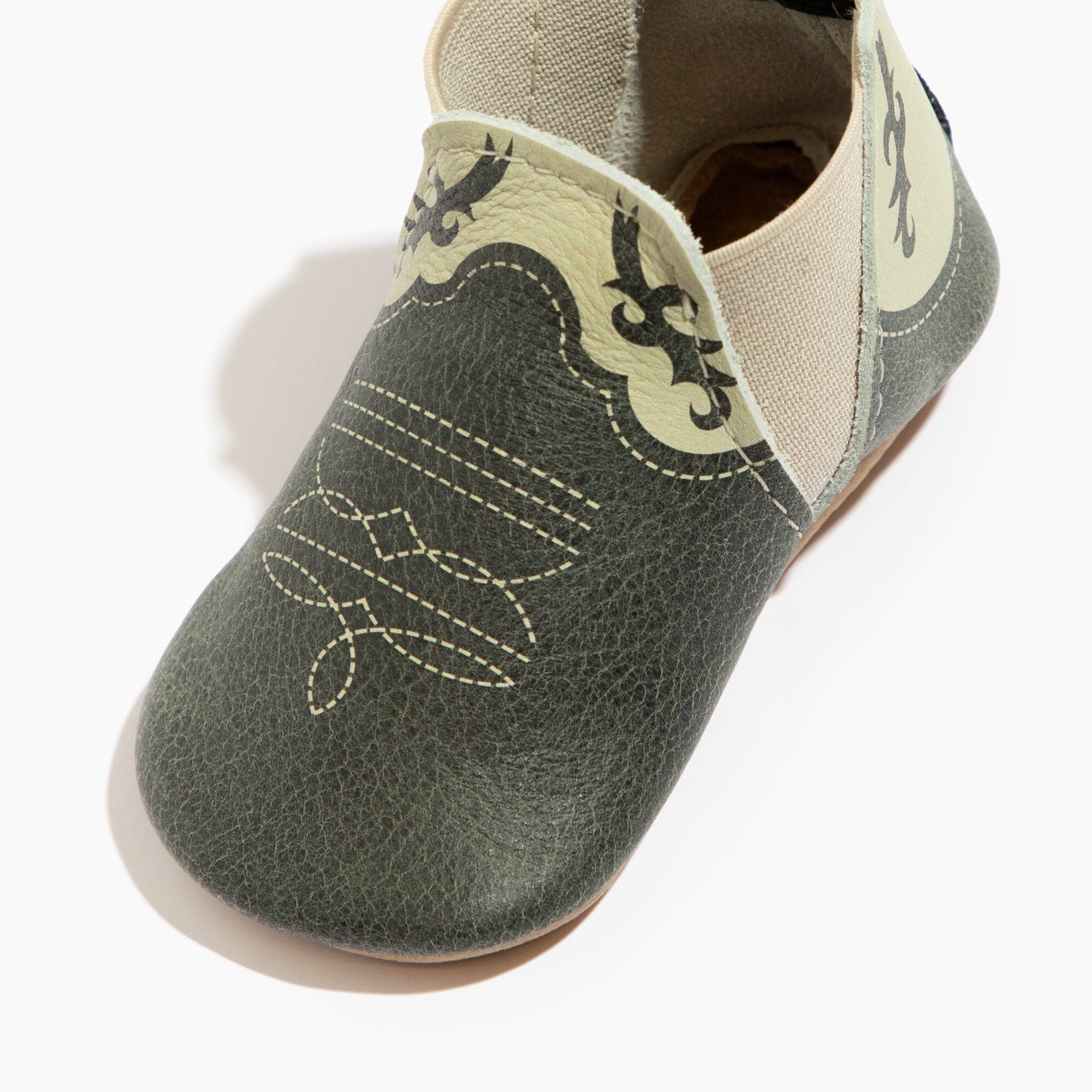 Ebony Cowboy Chelsea Boot Baby Shoe - Tenth & Pine - Chelsea Boot - Soft Sole - 1