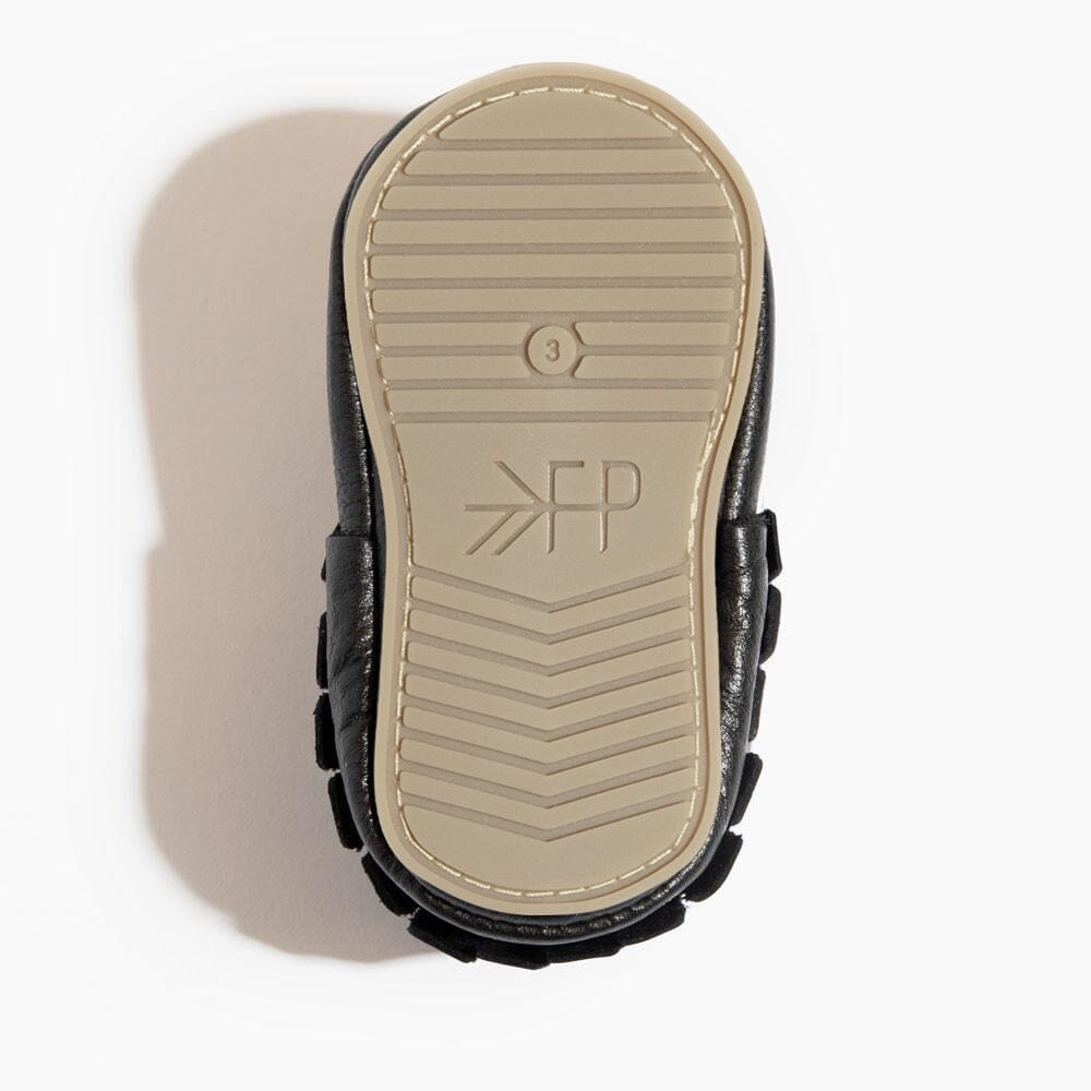 Ebony Moccasin Baby Shoe - Tenth & Pine - Moccasin - Soft Sole - 1