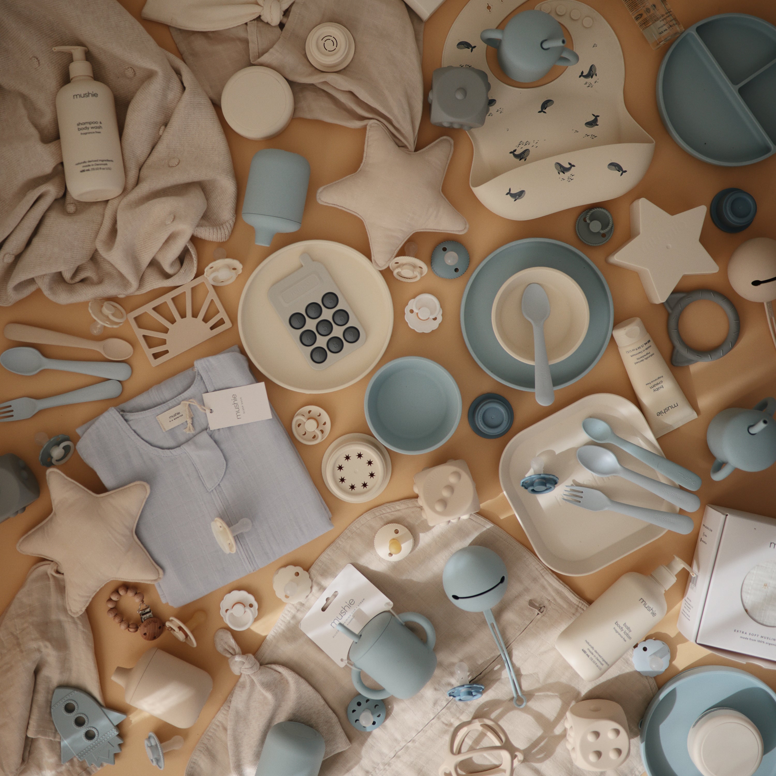 FRIGG Rope Natural Rubber Pacifier 2 - Pack - Tenth & Pine - FRIGG PACIFIERS - 6 - 18 months - Cream/Green Tea