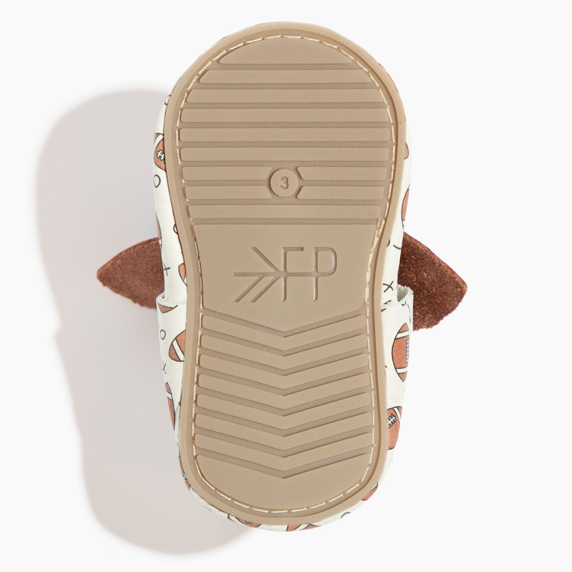 First Down Knotted Bow Baby Shoe - Tenth & Pine - Bow Mocc - Soft Sole - 1