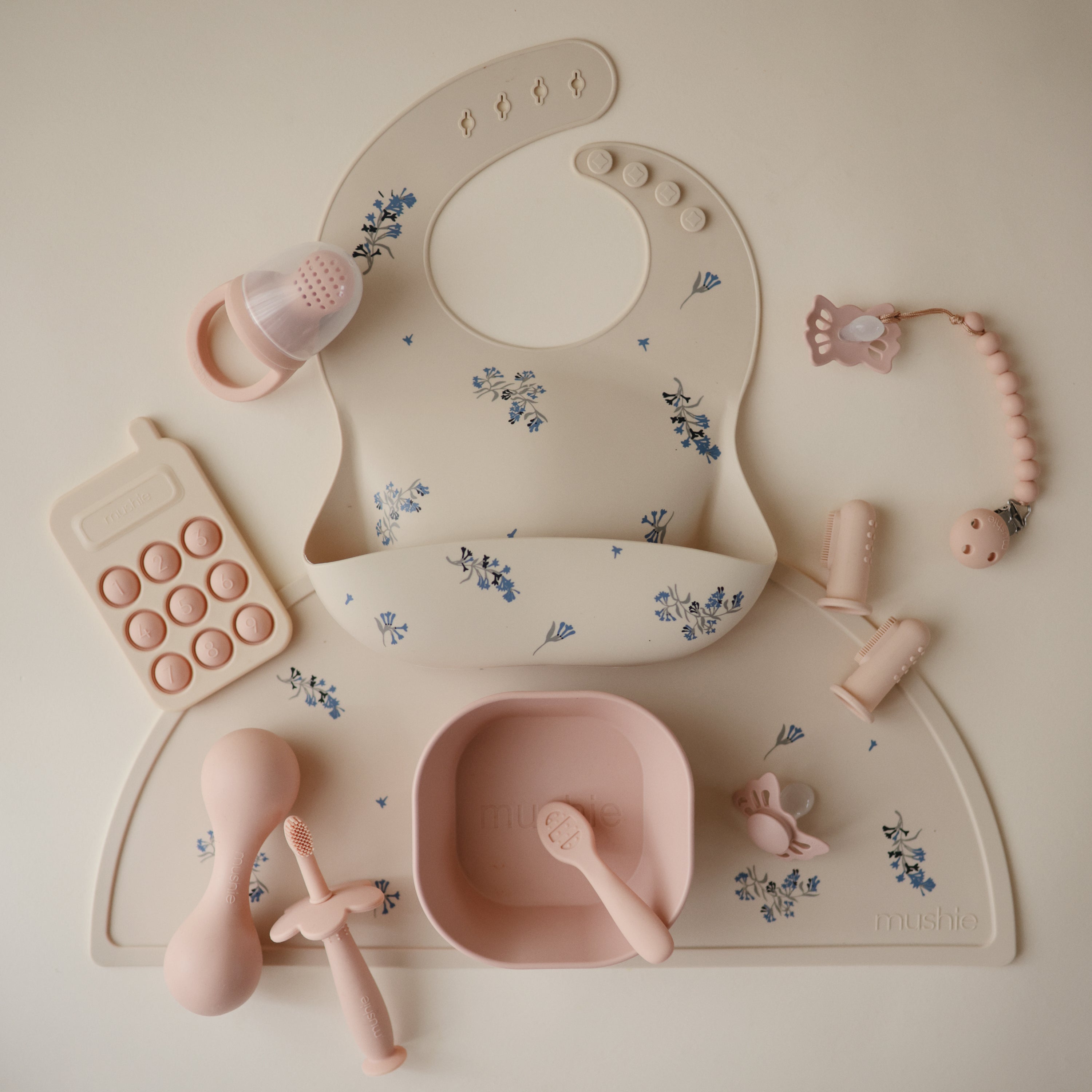 Silicone Pacifier Clip | Hera - Tenth & Pine - Pacifier Clip - Tradewinds