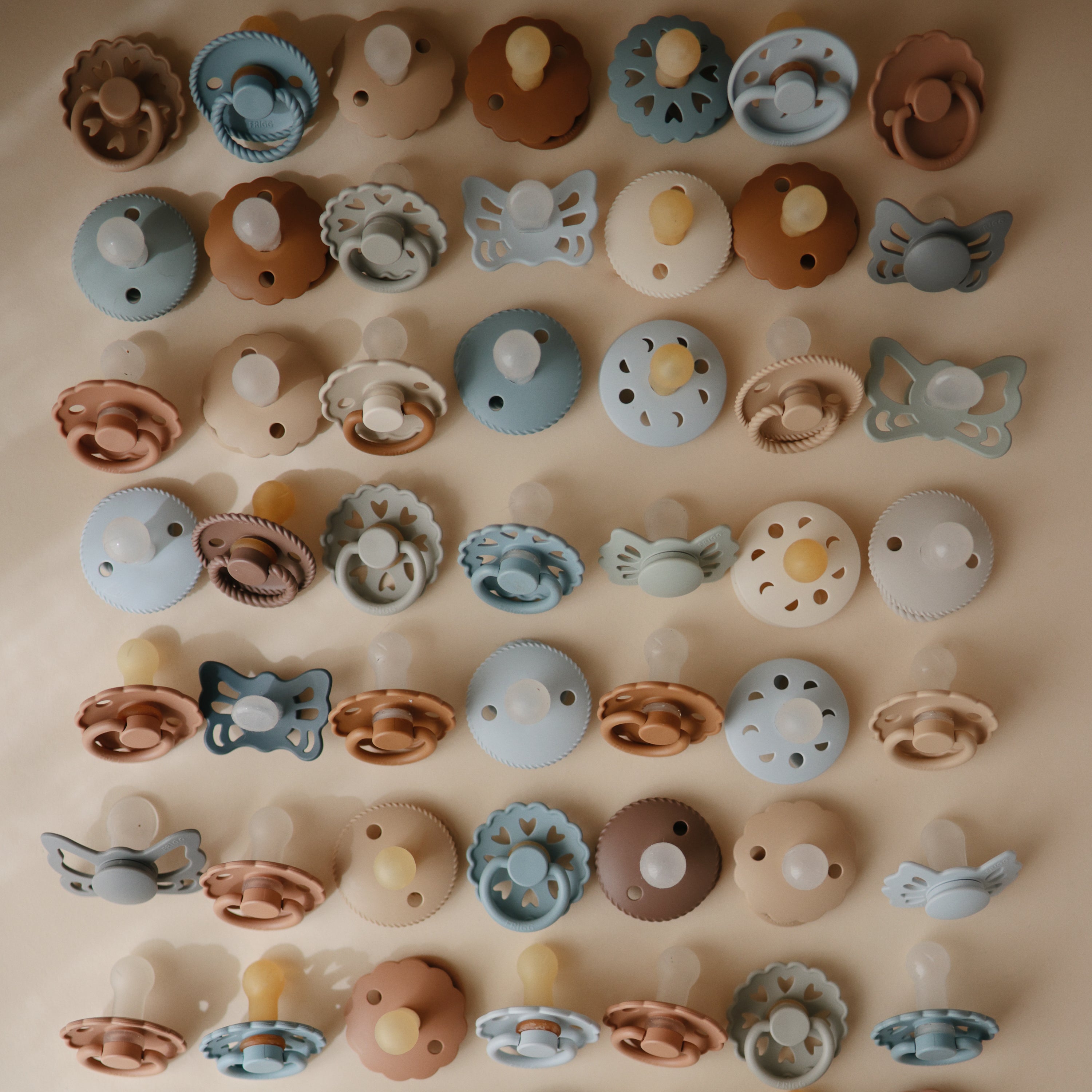 FRIGG Moon Natural Rubber Pacifier 2 - Pack - Tenth & Pine - FRIGG PACIFIERS - 6 - 18 months - Sage/Portobello