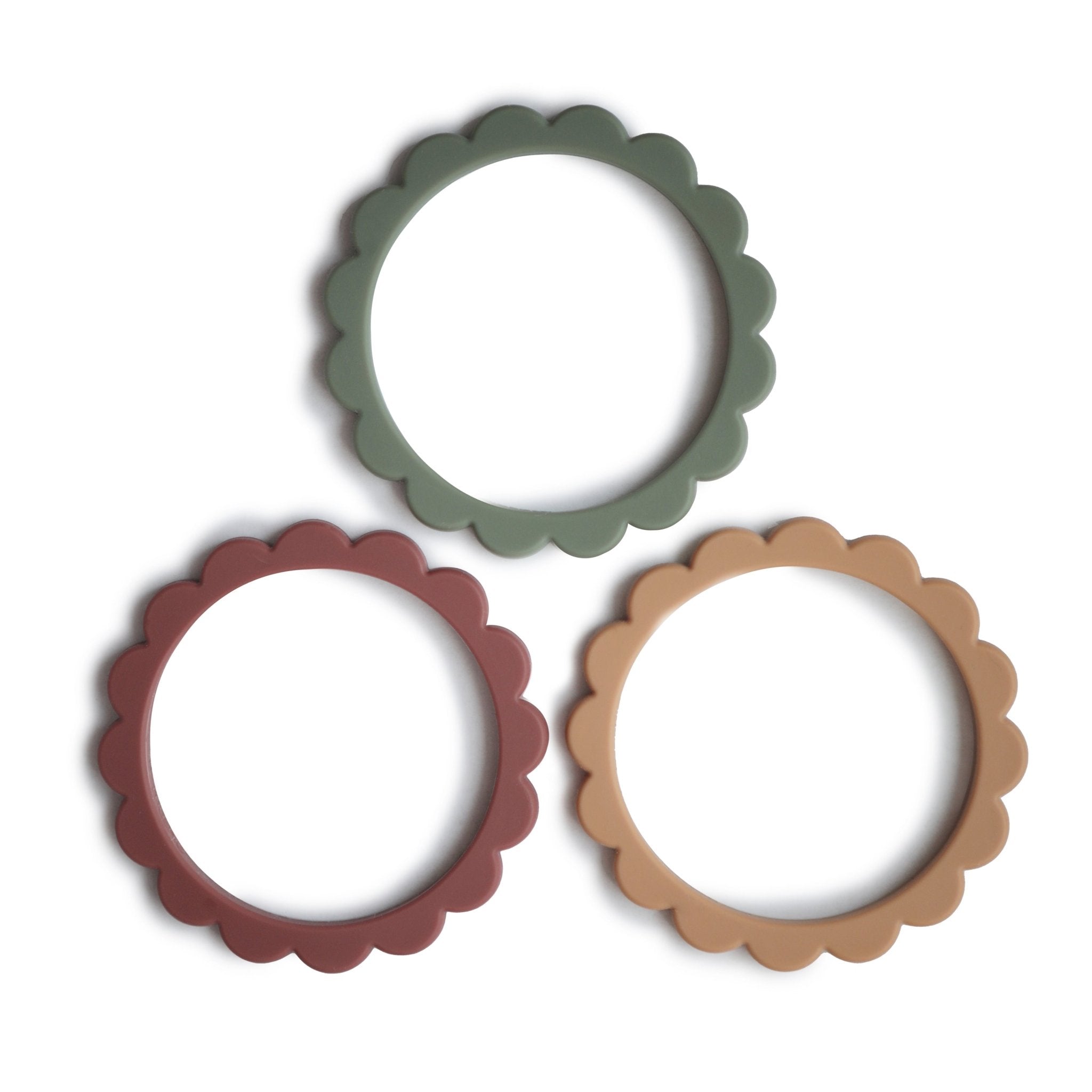 Flower Teether Bracelet - Tenth & Pine - teether - Dried Thyme/Berry/Natural