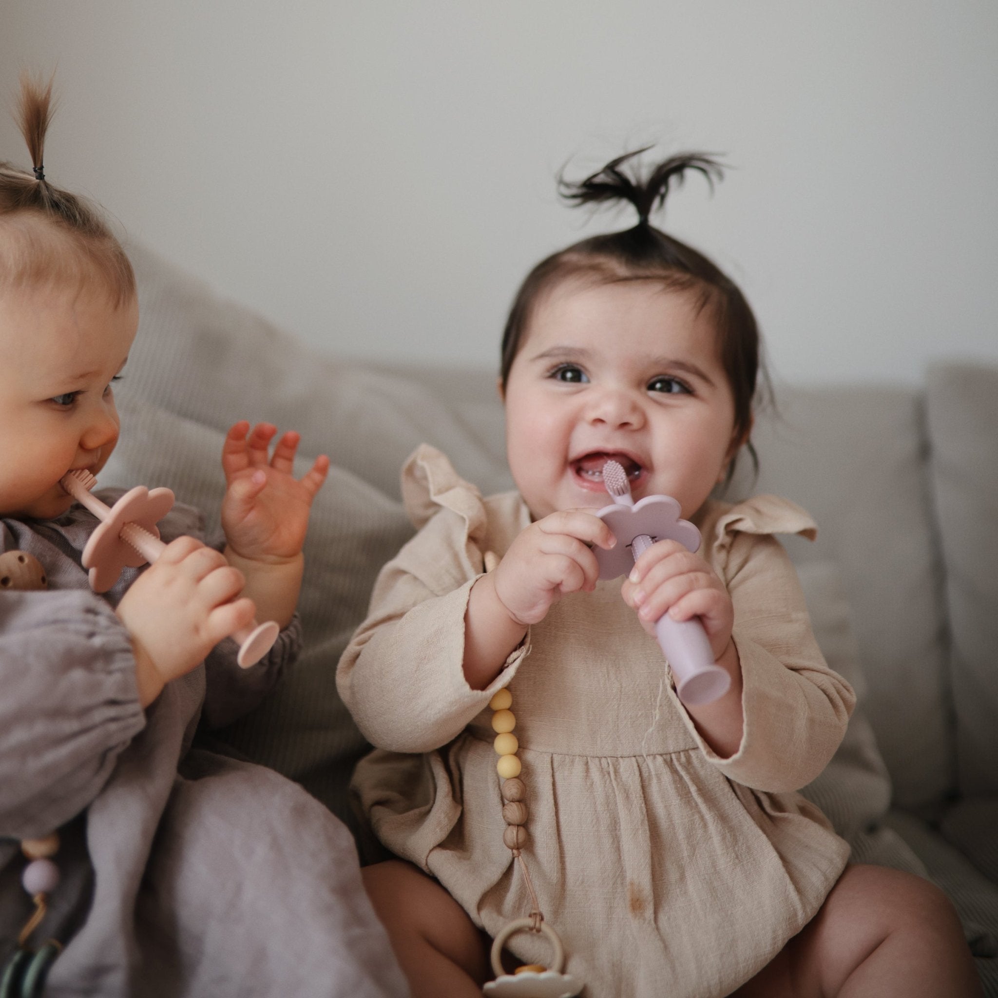 Flower Training Toothbrush - Tenth & Pine - Training Toothbrush - Soft Lilac