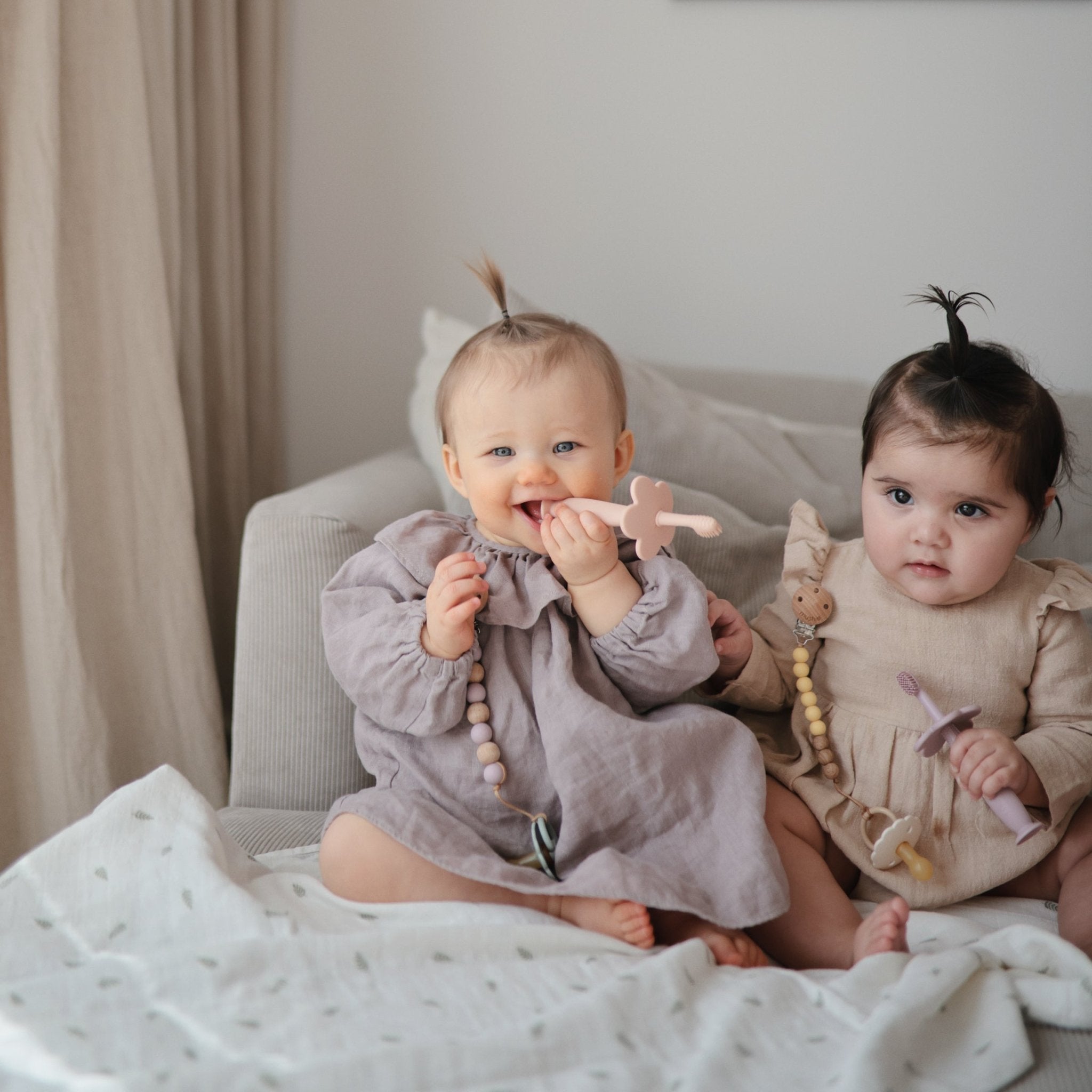 Flower Training Toothbrush - Tenth & Pine - Training Toothbrush - Soft Lilac