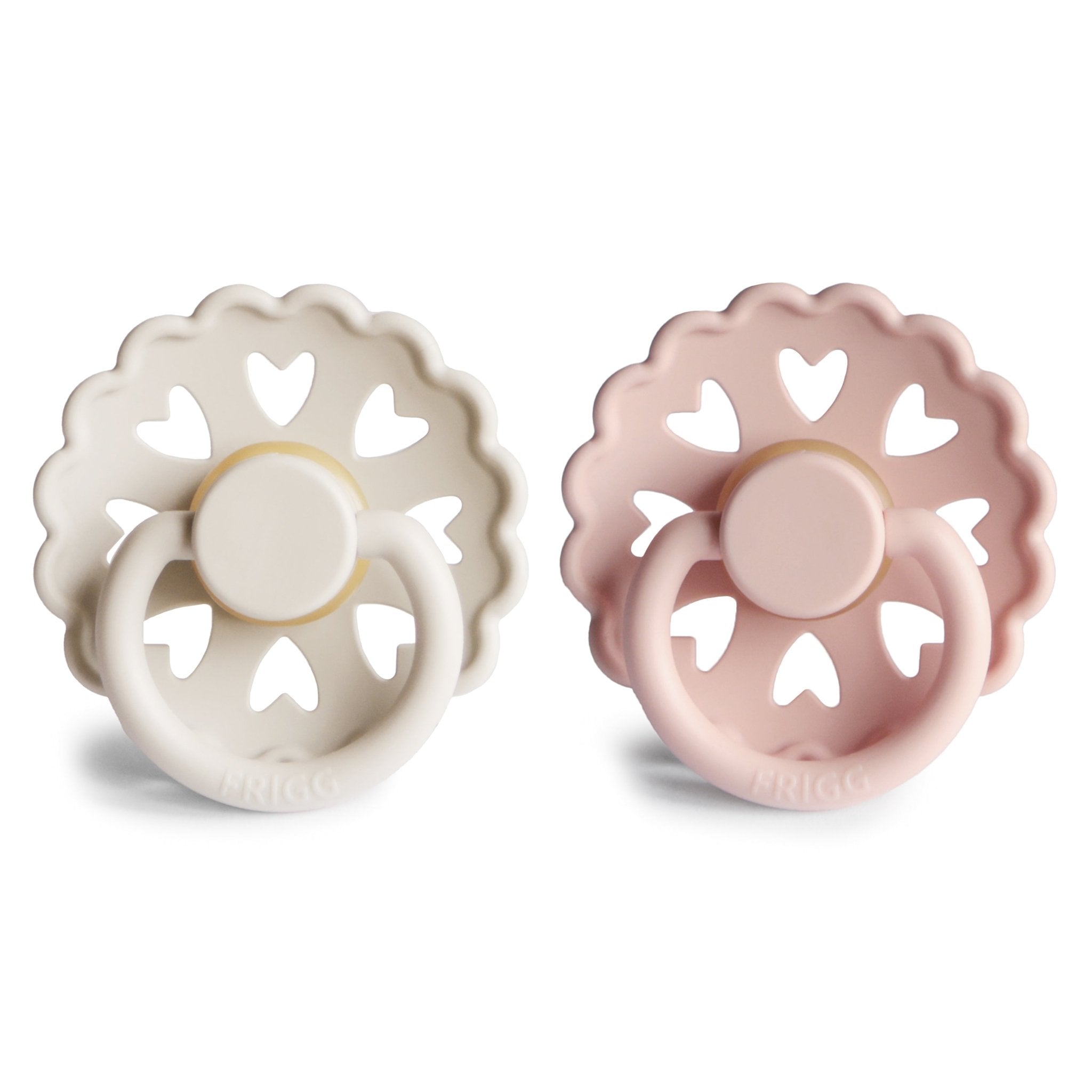 FRIGG Andersen Fairytale Natural Rubber Pacifier 2 - Pack - Tenth & Pine - FRIGG PACIFIERS - 6 - 18 months - Cream/Blush