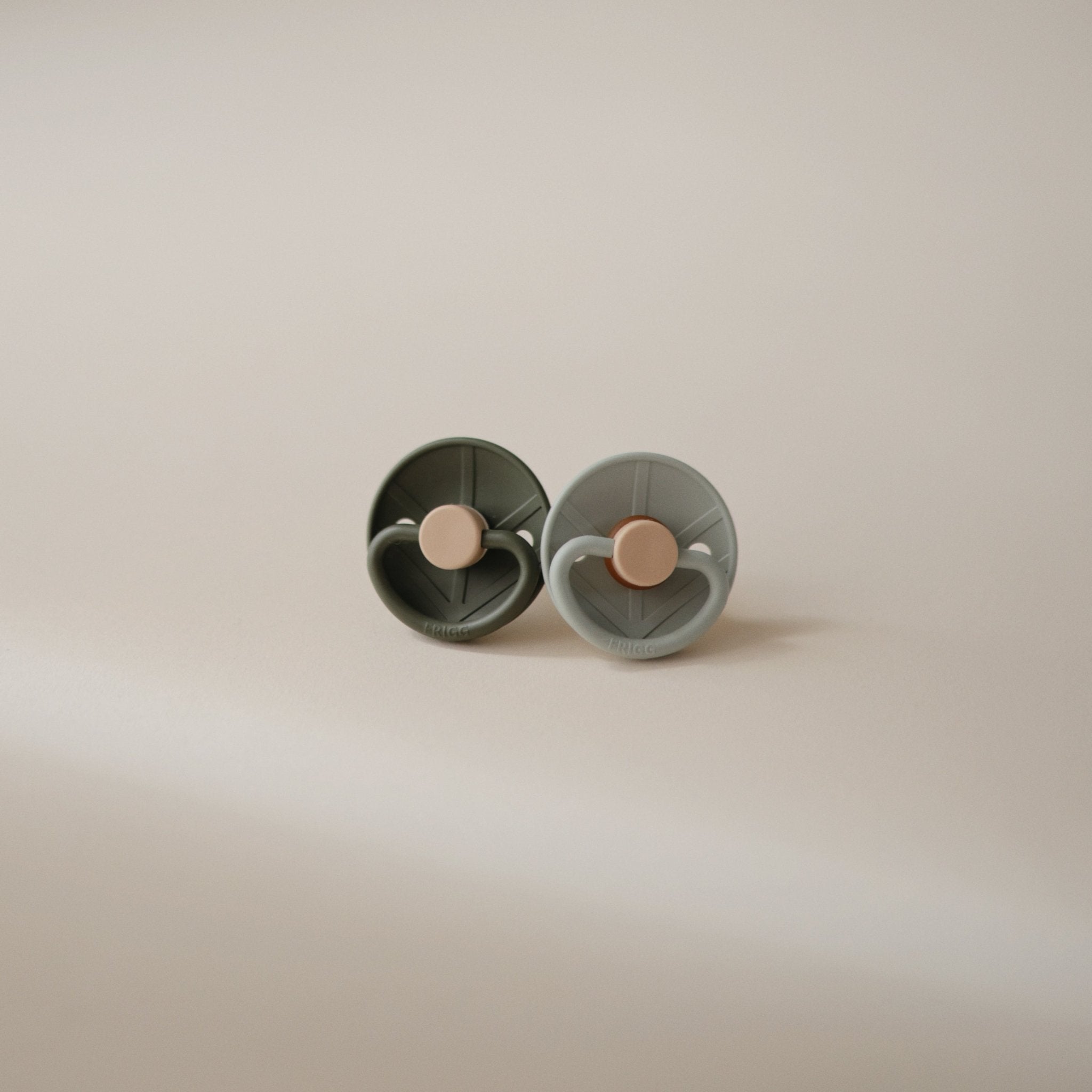 FRIGG Little Viking Natural Rubber Pacifier 2 - Pack - Tenth & Pine - Pacifiers & Teethers - 6 - 18 months - Sage/Olive