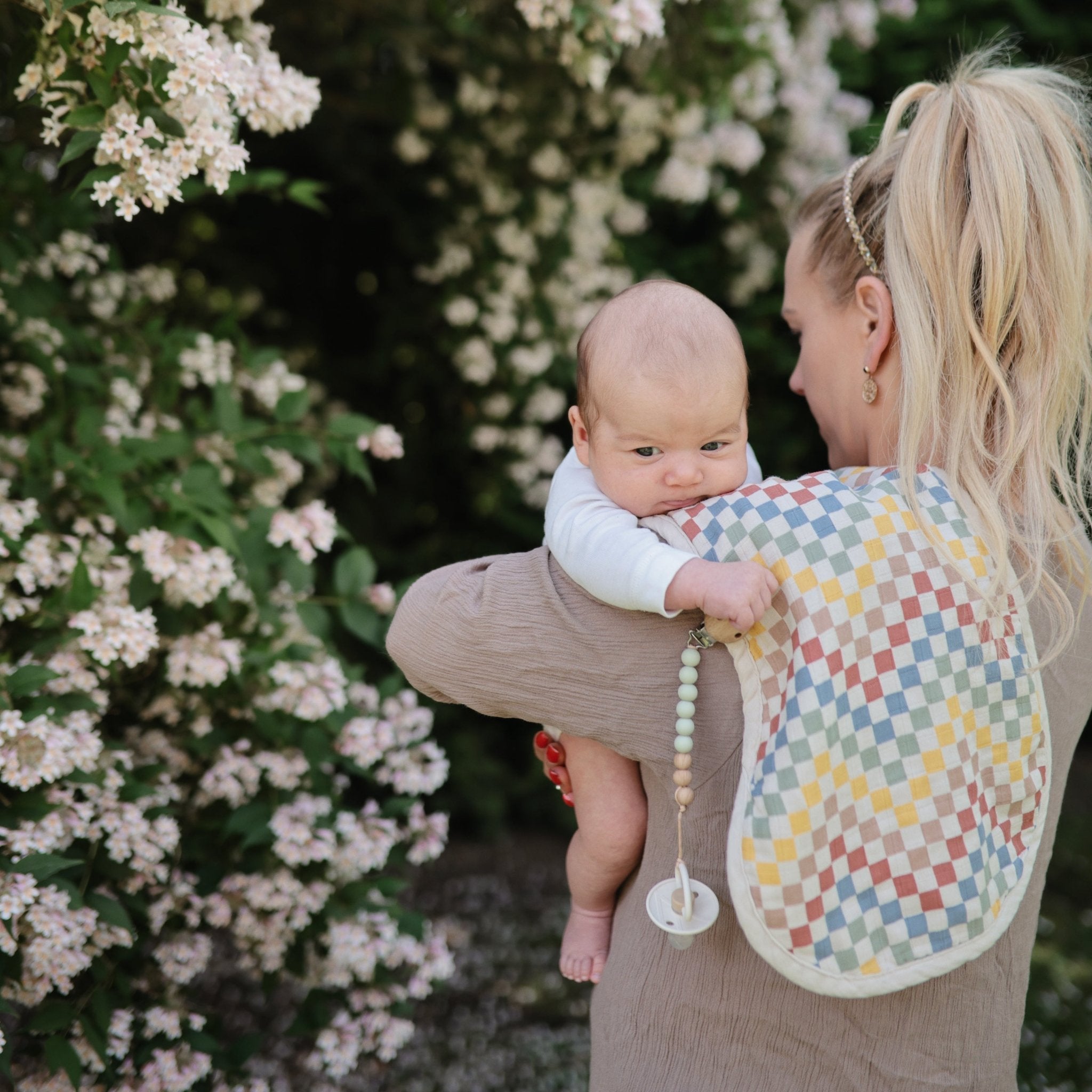 FRIGG Little Viking Natural Rubber Pacifier 2 - Pack - Tenth & Pine - Pacifiers & Teethers - 0 - 6 months - Powder Blue/Cream