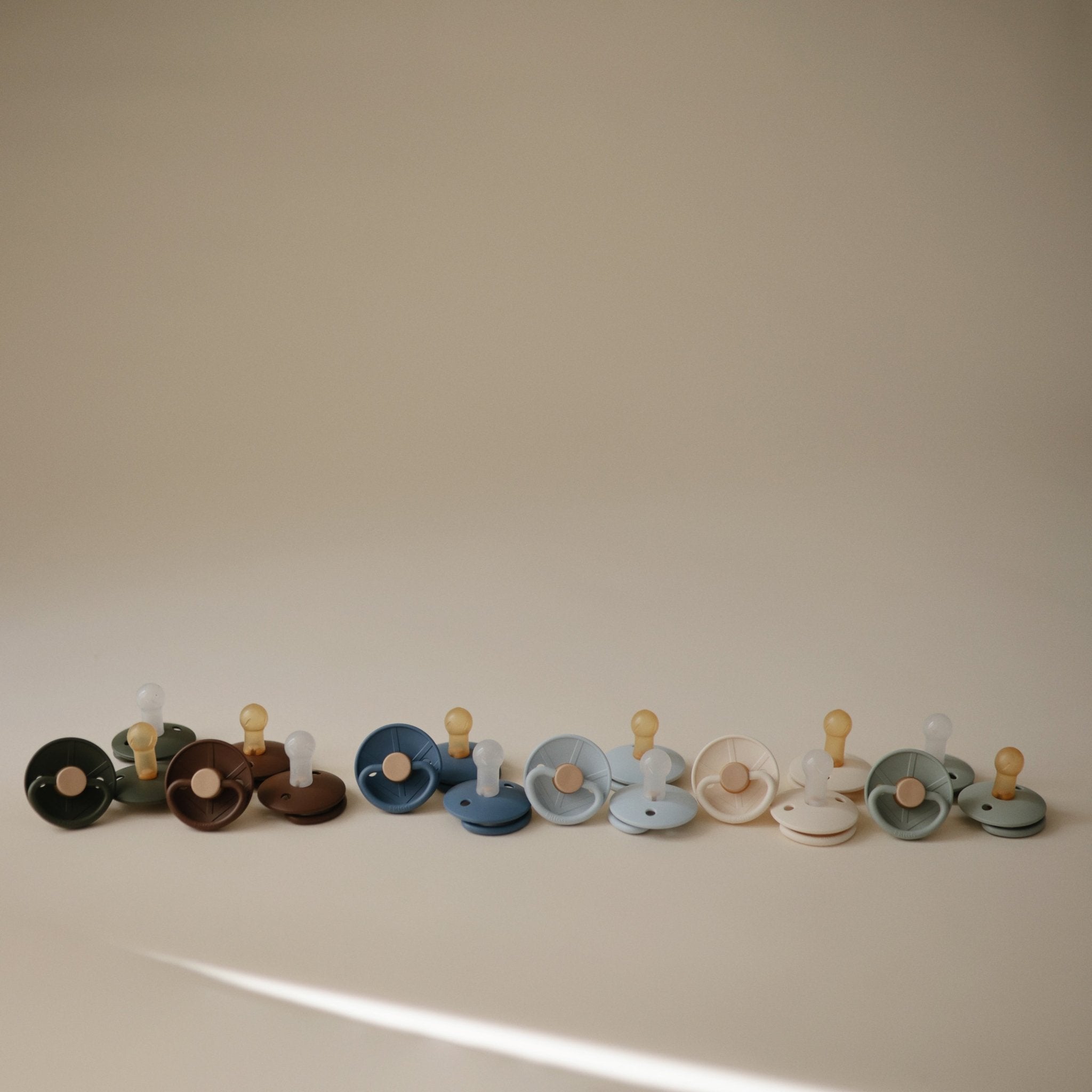 FRIGG Little Viking Natural Rubber Pacifier 2 - Pack - Tenth & Pine - Pacifiers & Teethers - 0 - 6 months - Powder Blue/Cream