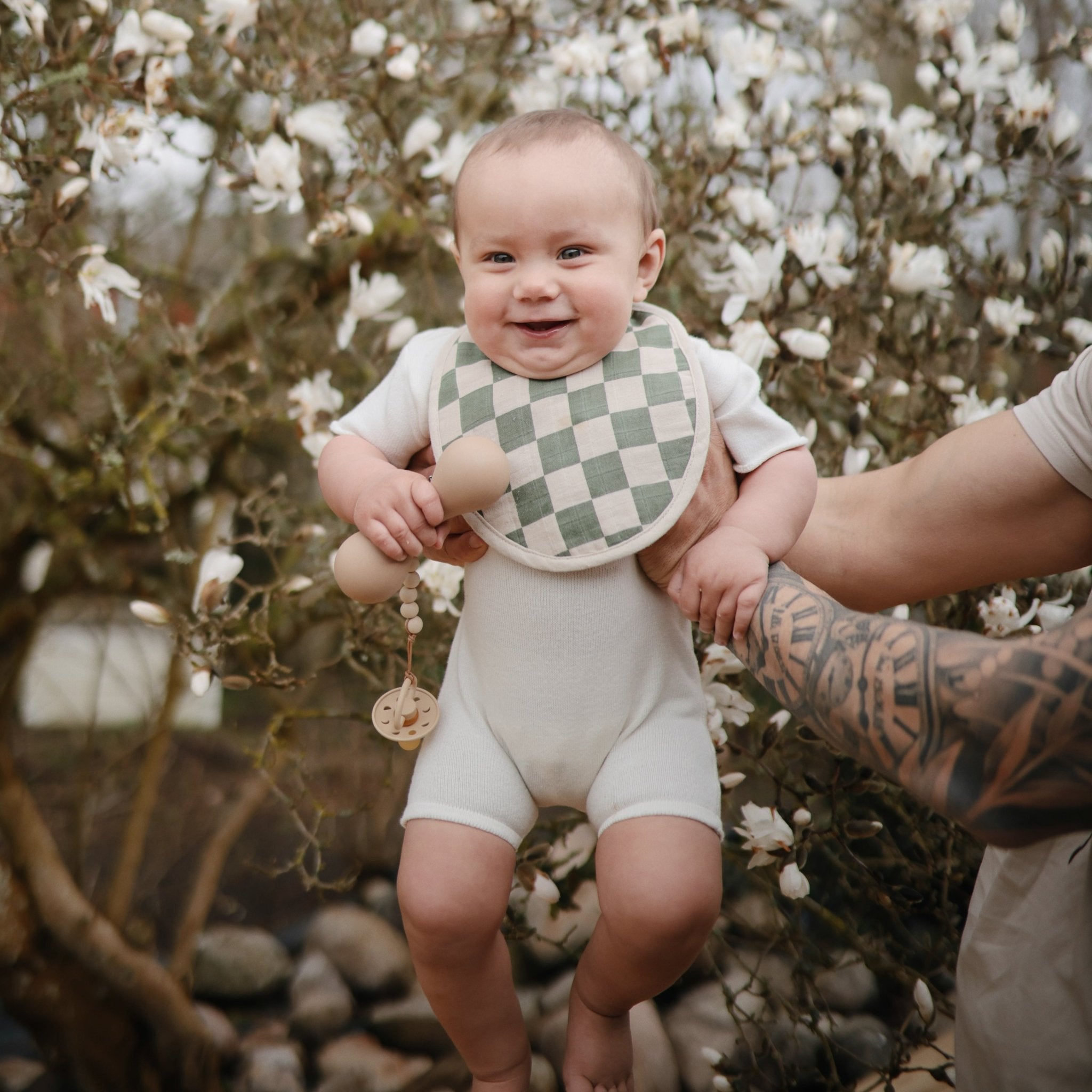 FRIGG Moon Natural Rubber Pacifier 2 - Pack - Tenth & Pine - FRIGG PACIFIERS - 6 - 18 months - Sage/Portobello