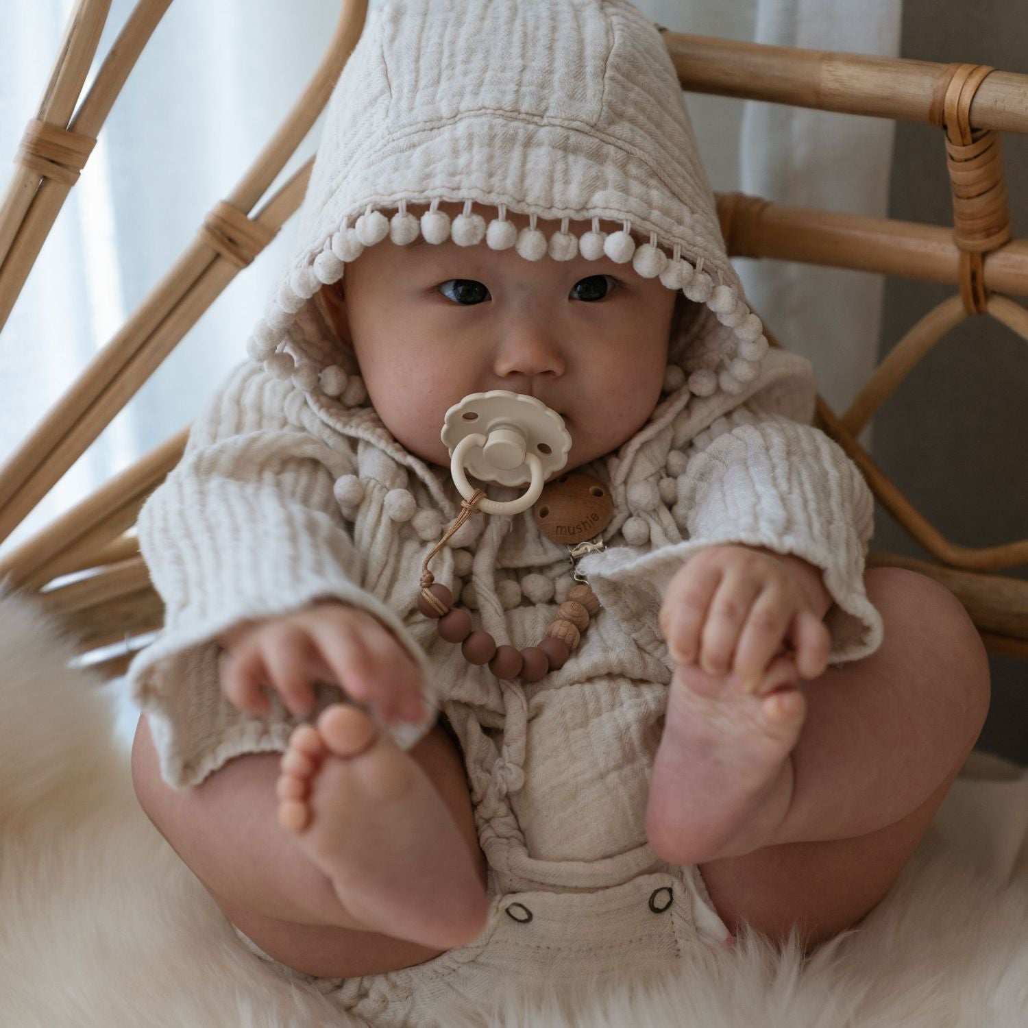 FRIGG Natural Rubber 6 - Pack - Tenth & Pine - FRIGG PACIFIERS - 6 - 18 Months - Endless Sea