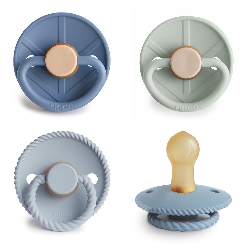 FRIGG Natural Rubber Pacifier 4 - Pack - Tenth & Pine - FRIGG PACIFIERS - 0 - 6 Months - Skyline Serenity