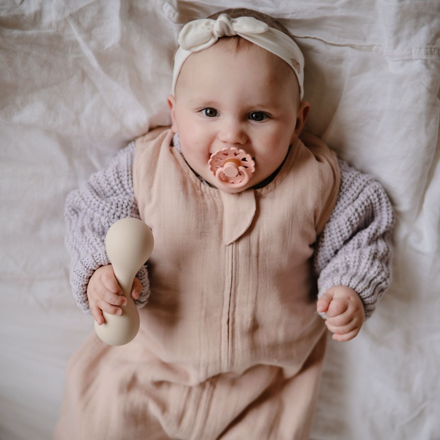 FRIGG Natural Rubber Pacifier 4 - Pack - Tenth & Pine - FRIGG PACIFIERS - 6 - 18 Months - Sunset Bliss