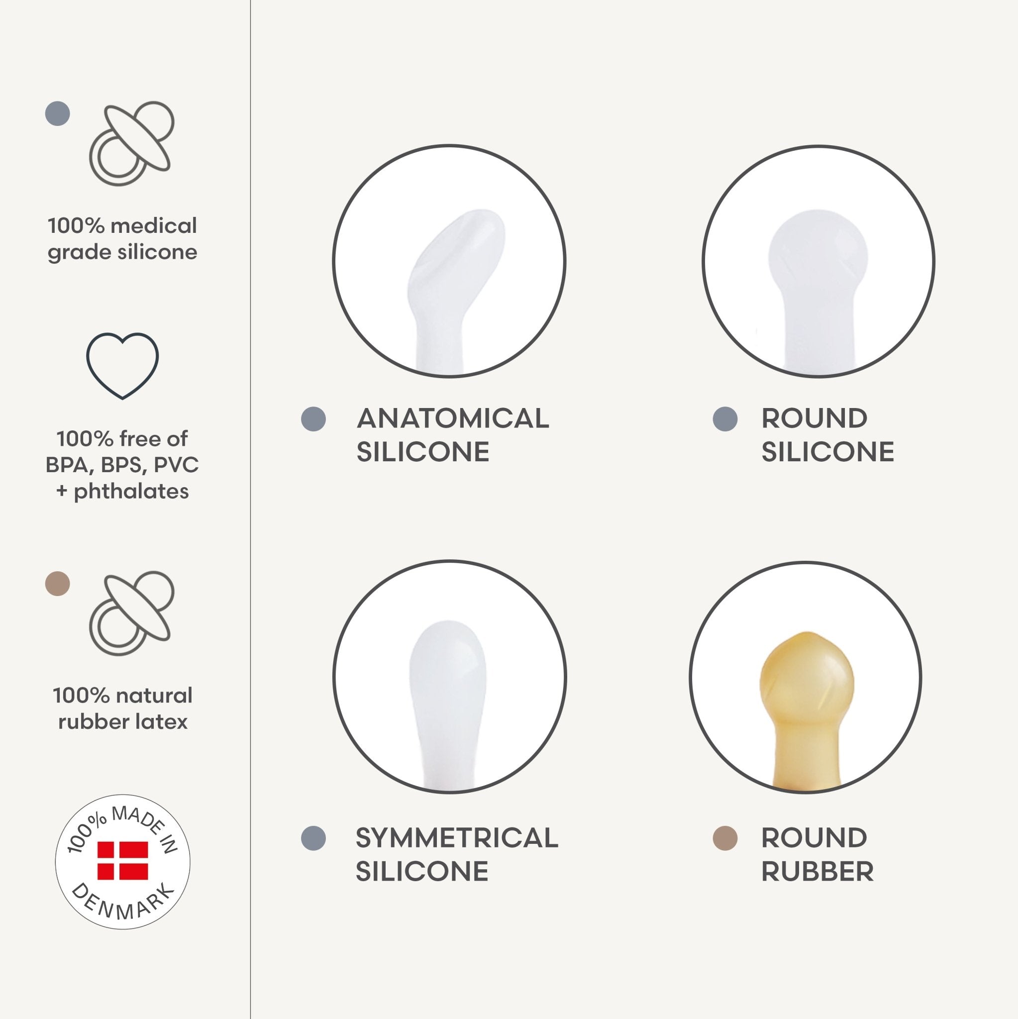 FRIGG Natural Rubber Pacifier 4 - Pack - Tenth & Pine - FRIGG PACIFIERS - 6 - 18 Months - Sunset Bliss