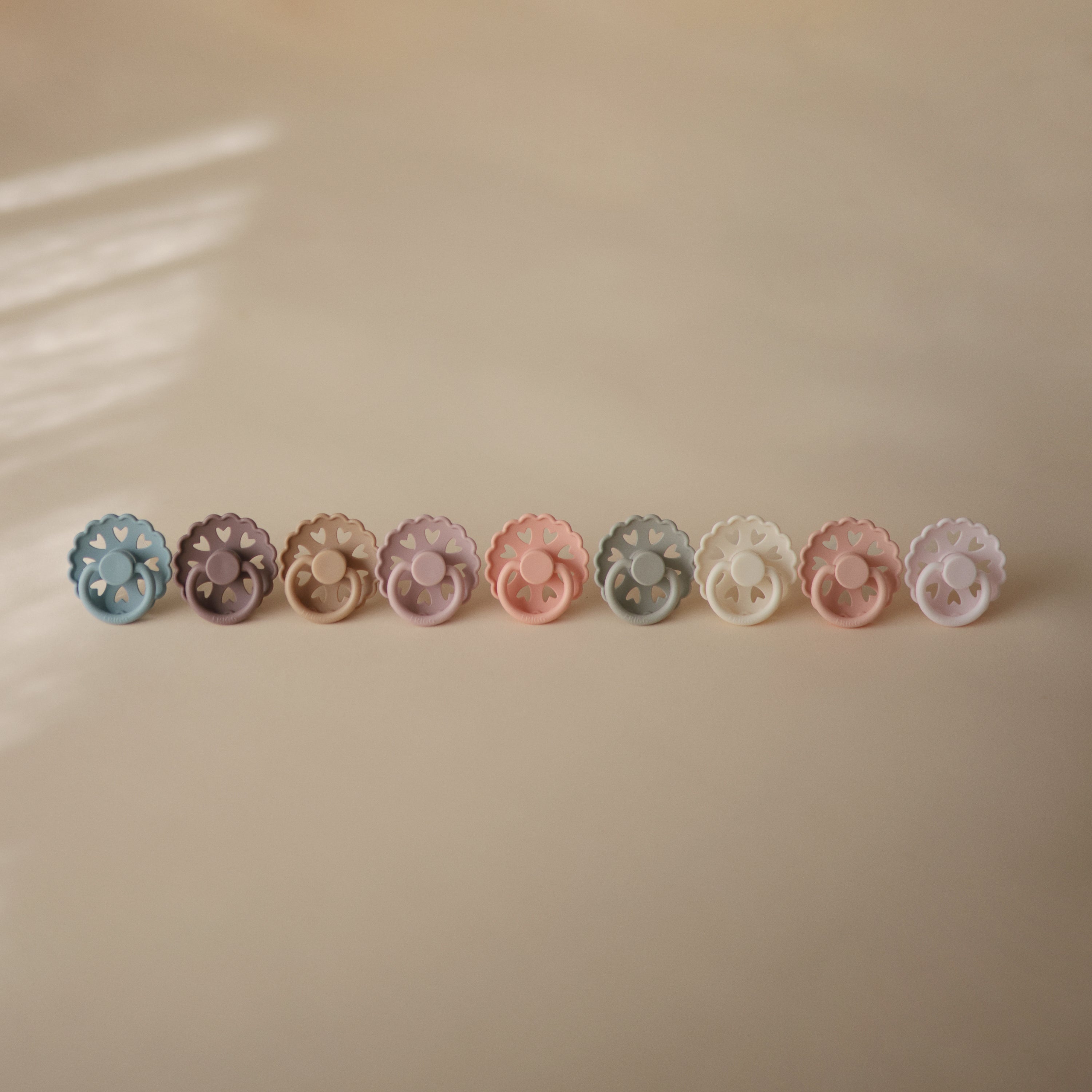 FRIGG Andersen Fairytale Natural Rubber Pacifier 2 - Pack - Tenth & Pine - FRIGG PACIFIERS - 6 - 18 months - Twilight Mauve/Primrose