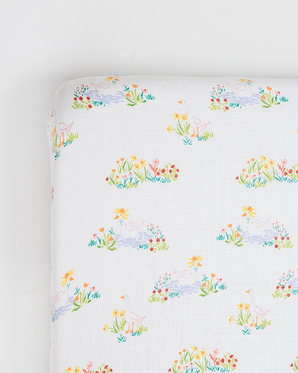 Garden Goose Crib Sheet - Tenth & Pine - Crib Sheets -