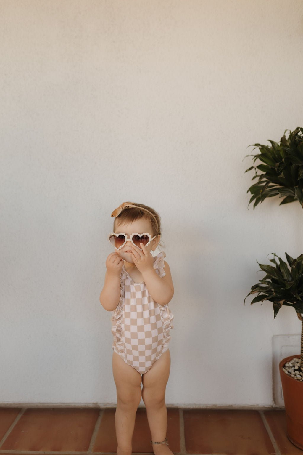 Girls Sleeveless Swimsuit | Coastline - Tenth & Pine - Swimsuit - 0 - 6 months - forever french baby