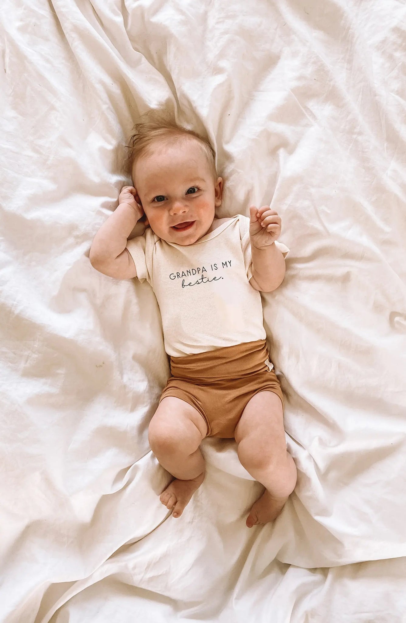 Grandpa is my Bestie - Organic Cotton Bodysuit - Tenth & Pine - Short Sleeve Onesie - 0 - 3M