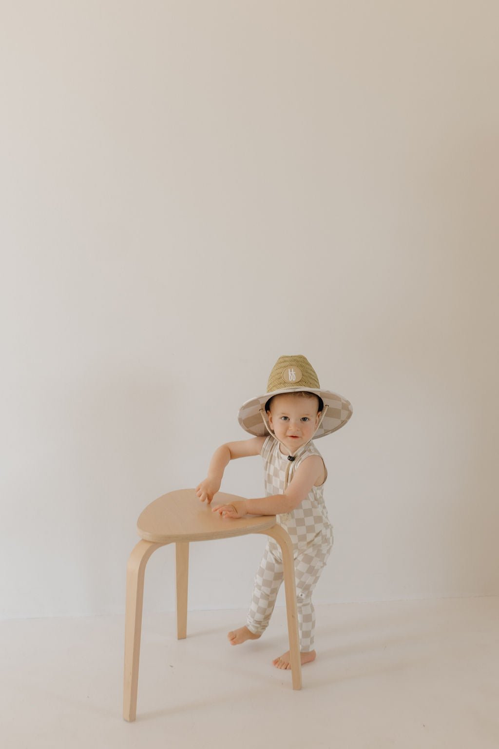 Harem Bamboo Romper | Checkerboard - Tenth & Pine - Romper - Newborn - forever french baby