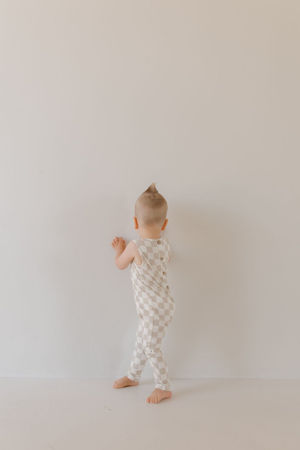 Harem Bamboo Romper | Checkerboard - Tenth & Pine - Romper - Newborn - forever french baby