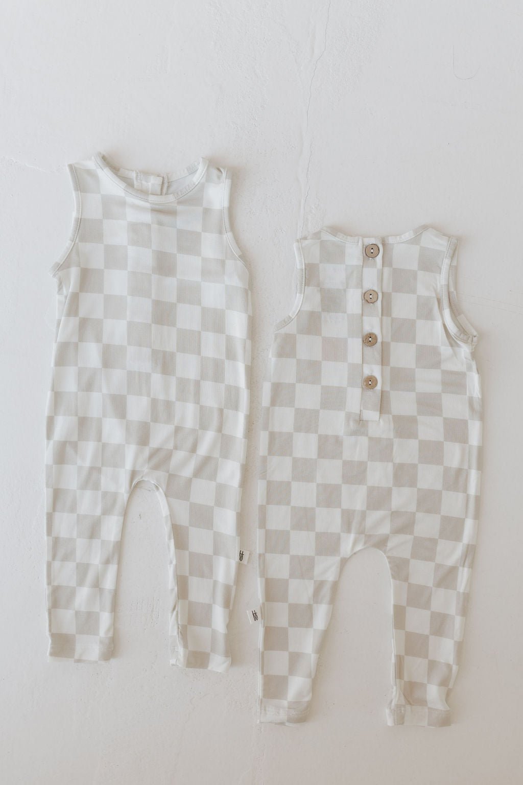 Harem Bamboo Romper | Checkerboard - Tenth & Pine - Romper - Newborn - forever french baby