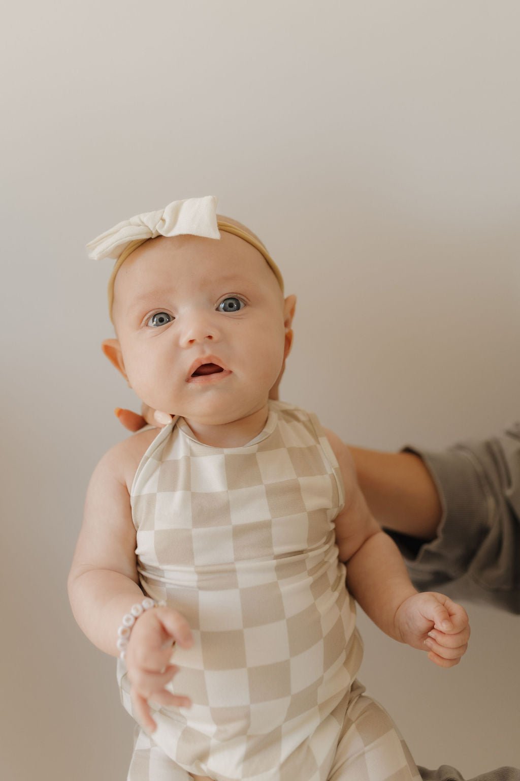 Harem Bamboo Romper | Checkerboard - Tenth & Pine - Romper - Newborn - forever french baby